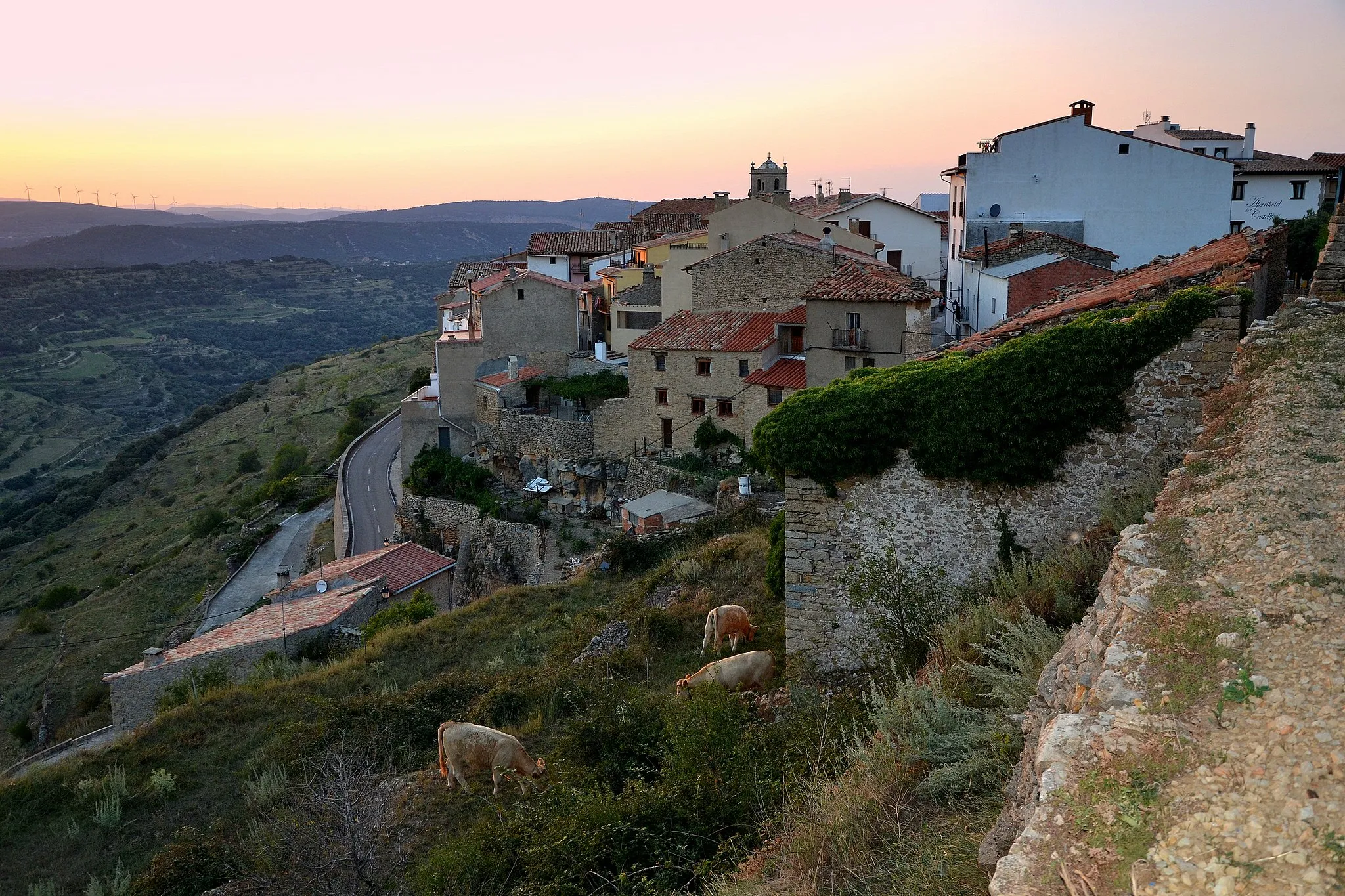 Photo showing: Posta de Sol, els Ports, Castellfort.