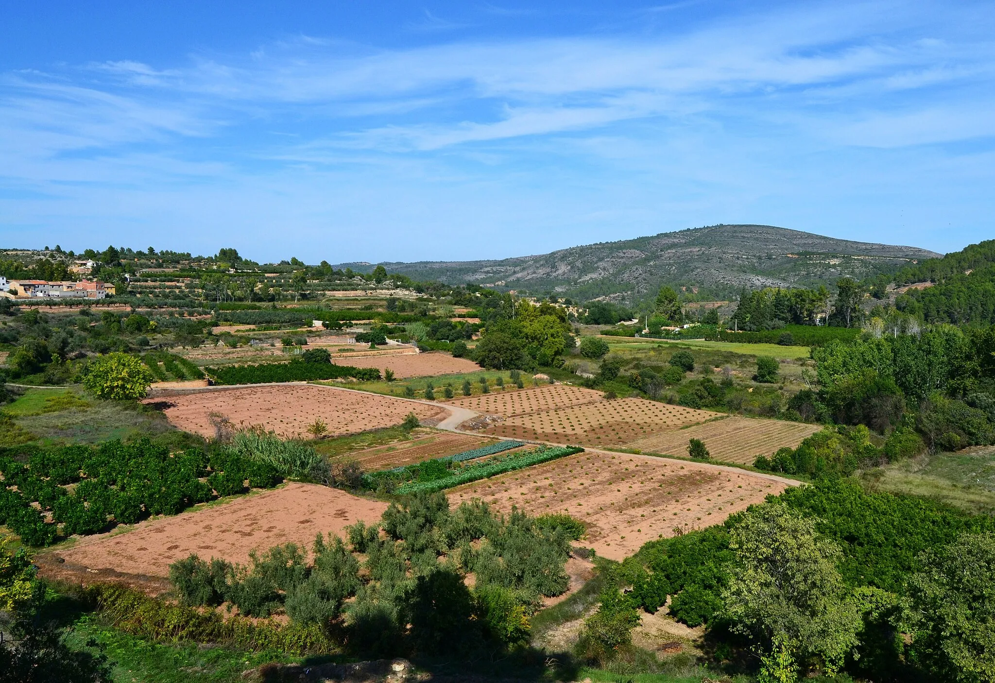 Photo showing: Horts vistos des del calvari, Anna, la Canal de Navarrés.