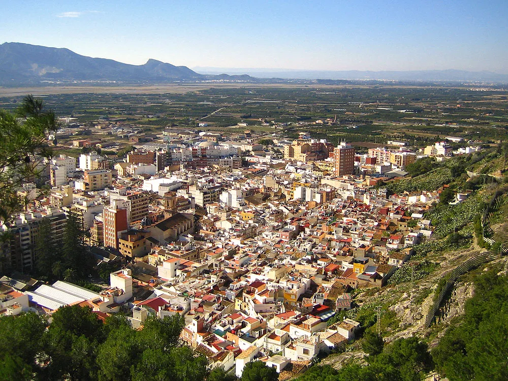 Photo showing: Aerial view of Cullera, land of Valencia, Spain