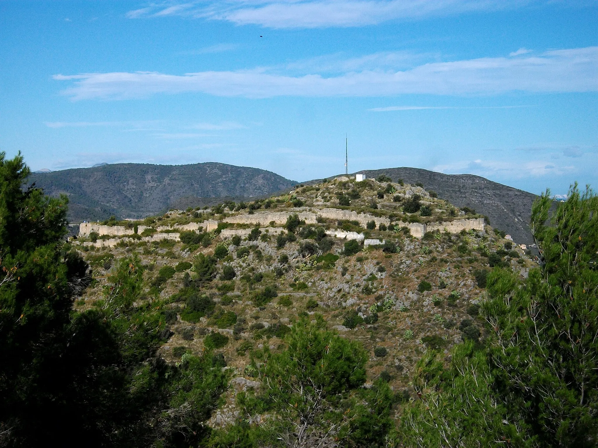 Photo showing: El castell d'Ambra a Pego, Marina Alta.