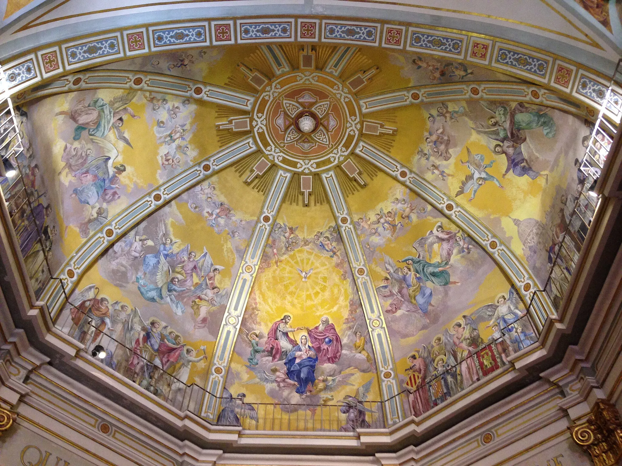 Photo showing: Mural na cúpula da Igrexa da Natividade de Almassora (Castelló)