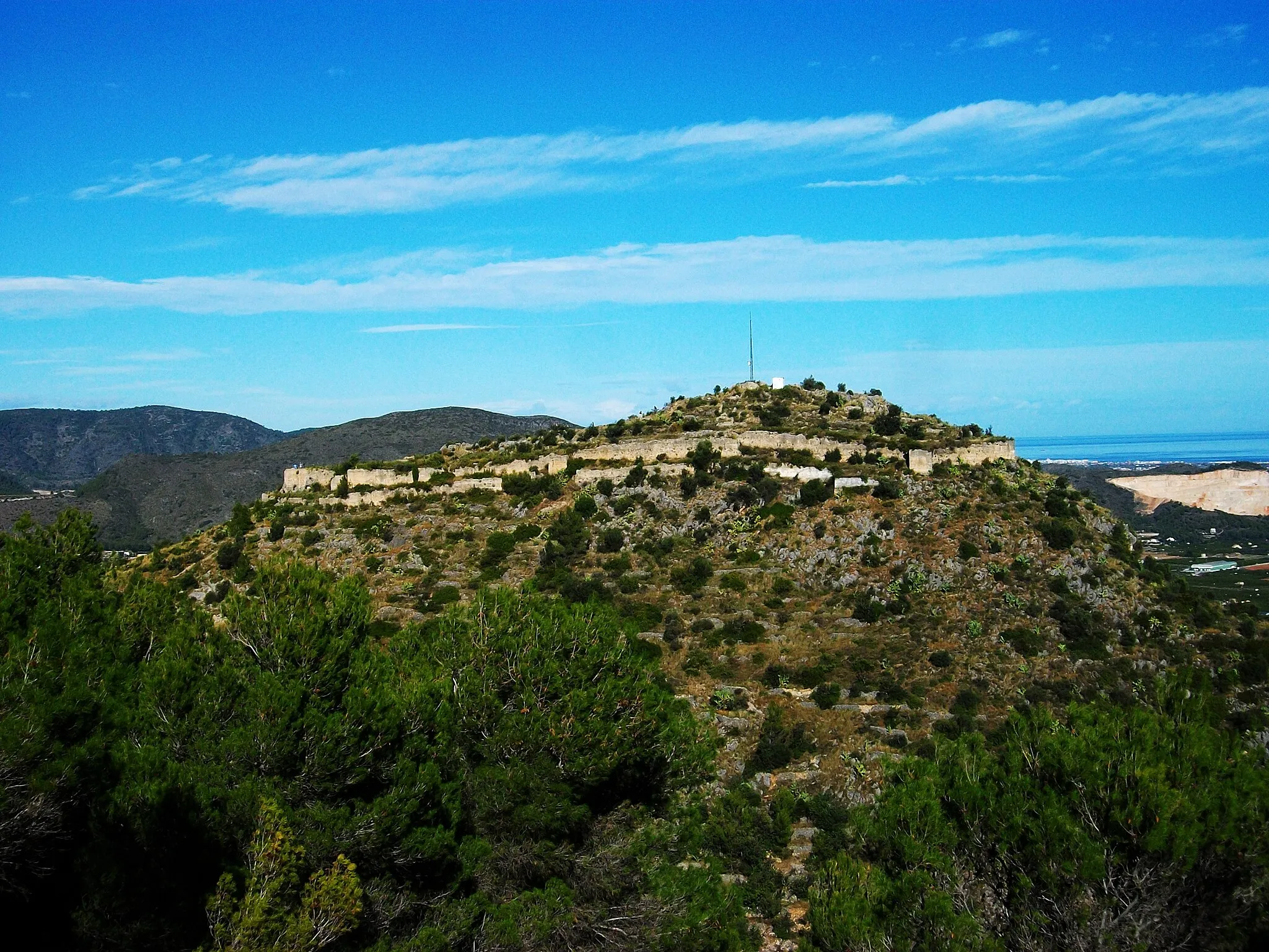 Photo showing: Castell d'Ambra de Pego.