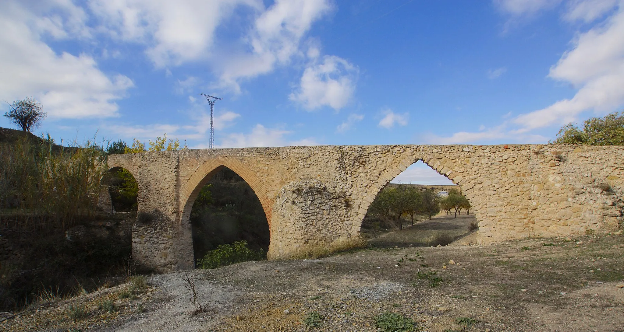 Photo showing: Biar, Valencian Country: Aqueduct, eastern side