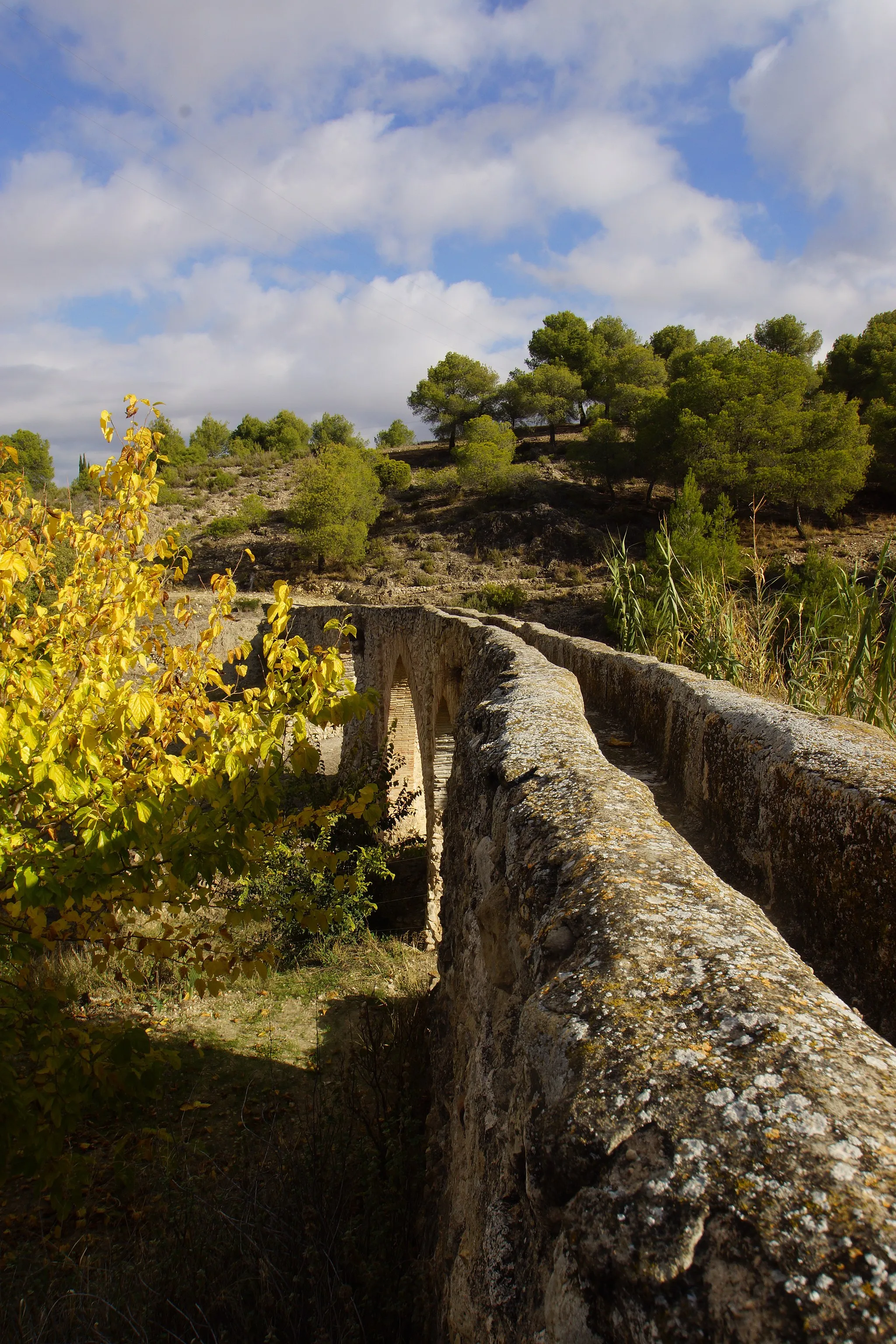 Photo showing: Biar, Valencian Country: Aqueduct, from the upper side