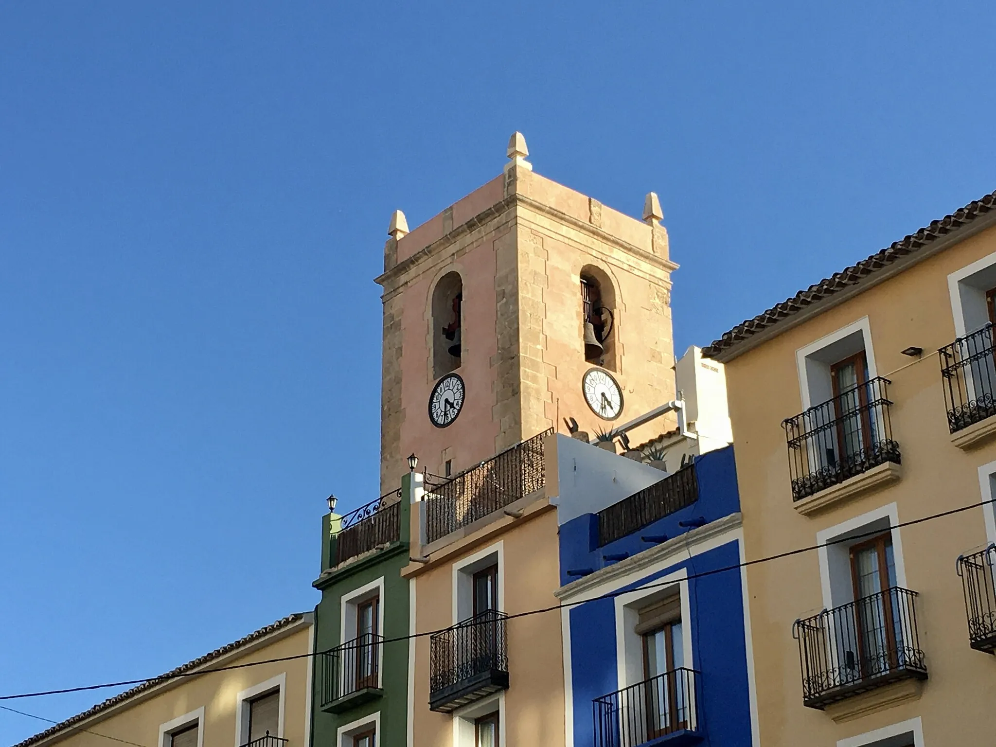 Photo showing: Belfry of Villajoyosa church