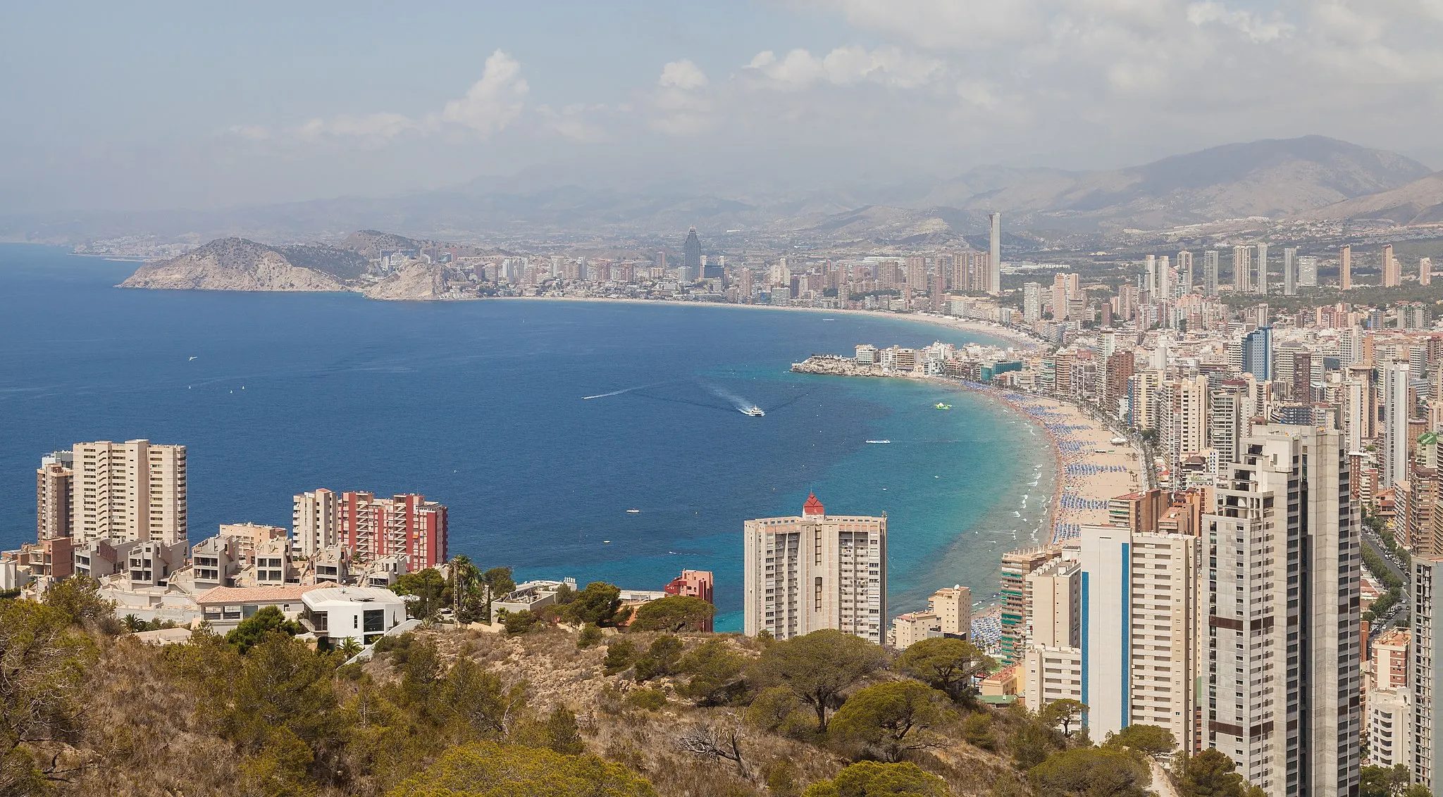 Photo showing: View of Benidorm, Spain