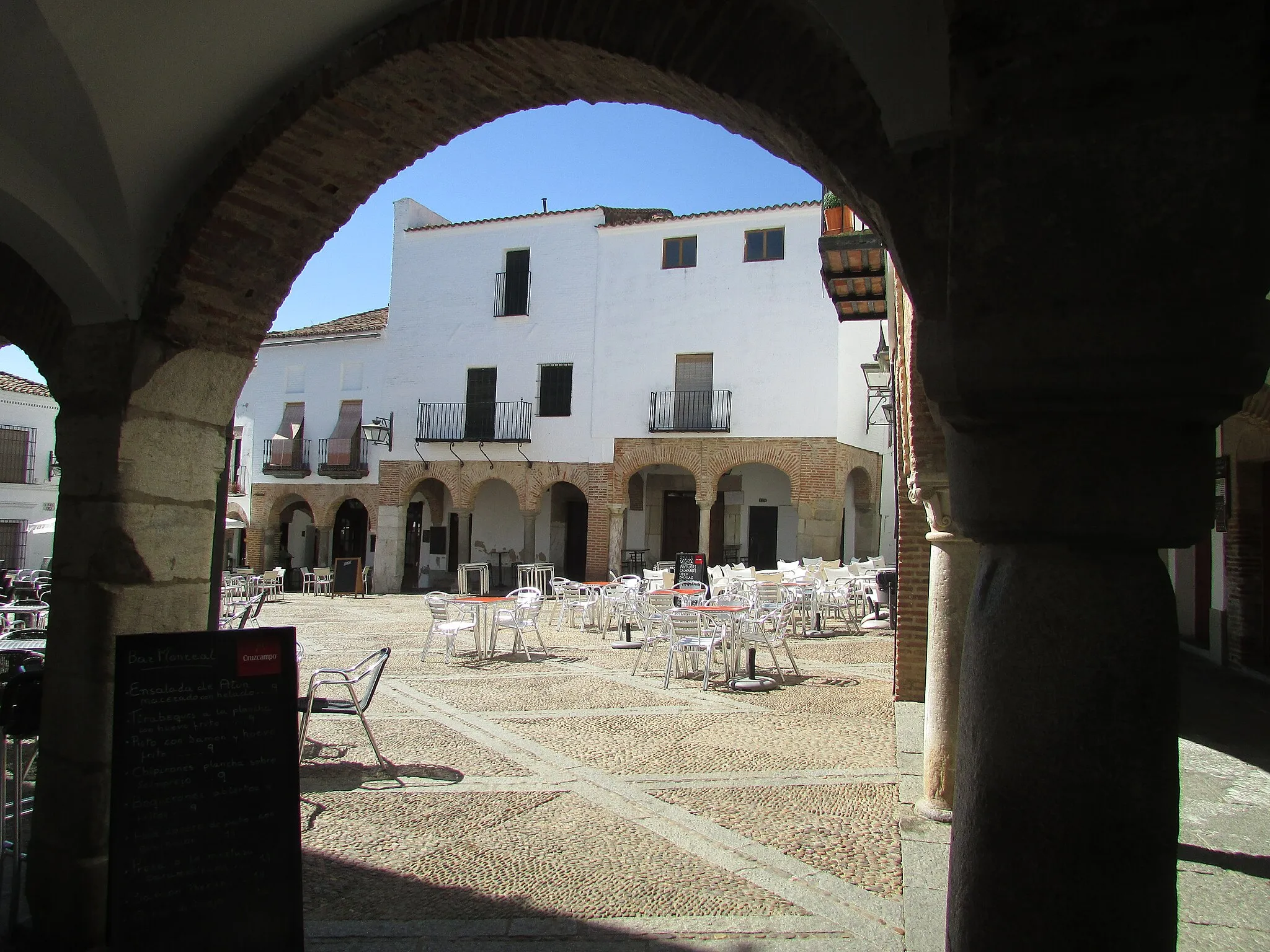 Photo showing: The Plaza Chica in the city of Zafra, Extremadura, Spain,