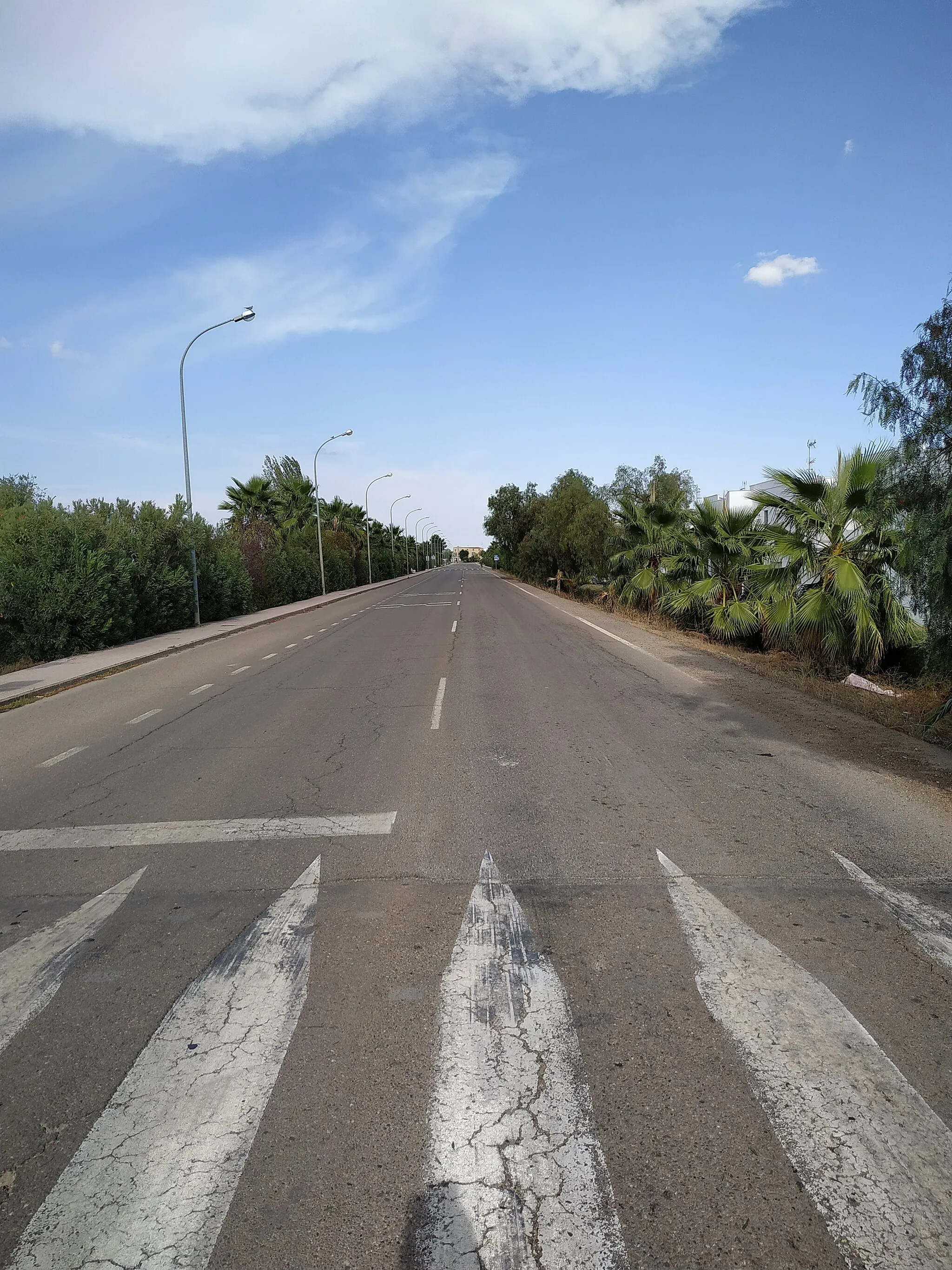 Photo showing: Carretera EX-202 a su paso por Bienvenida (Badajoz)