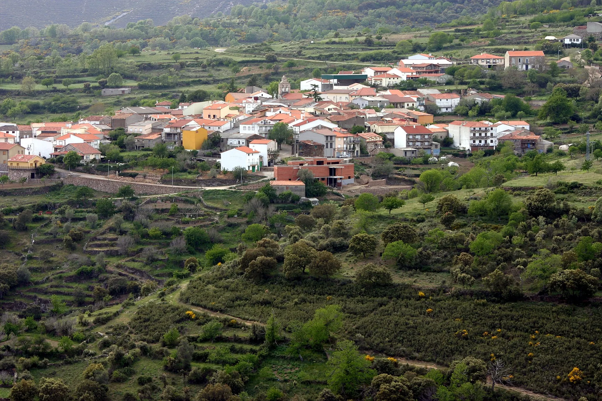 Photo showing: Vista del municipio de Monsagro, Salamanca, España.