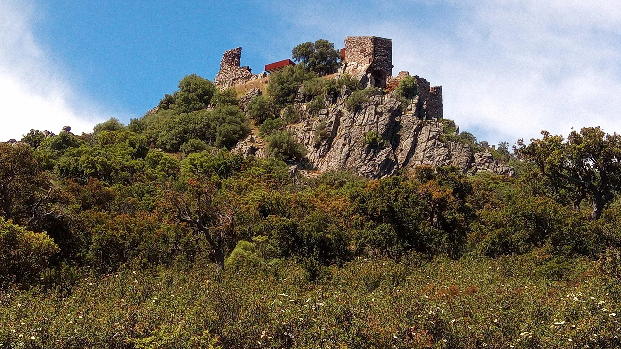 Photo showing: Mirabel Castle in the Province of Cáceres.
