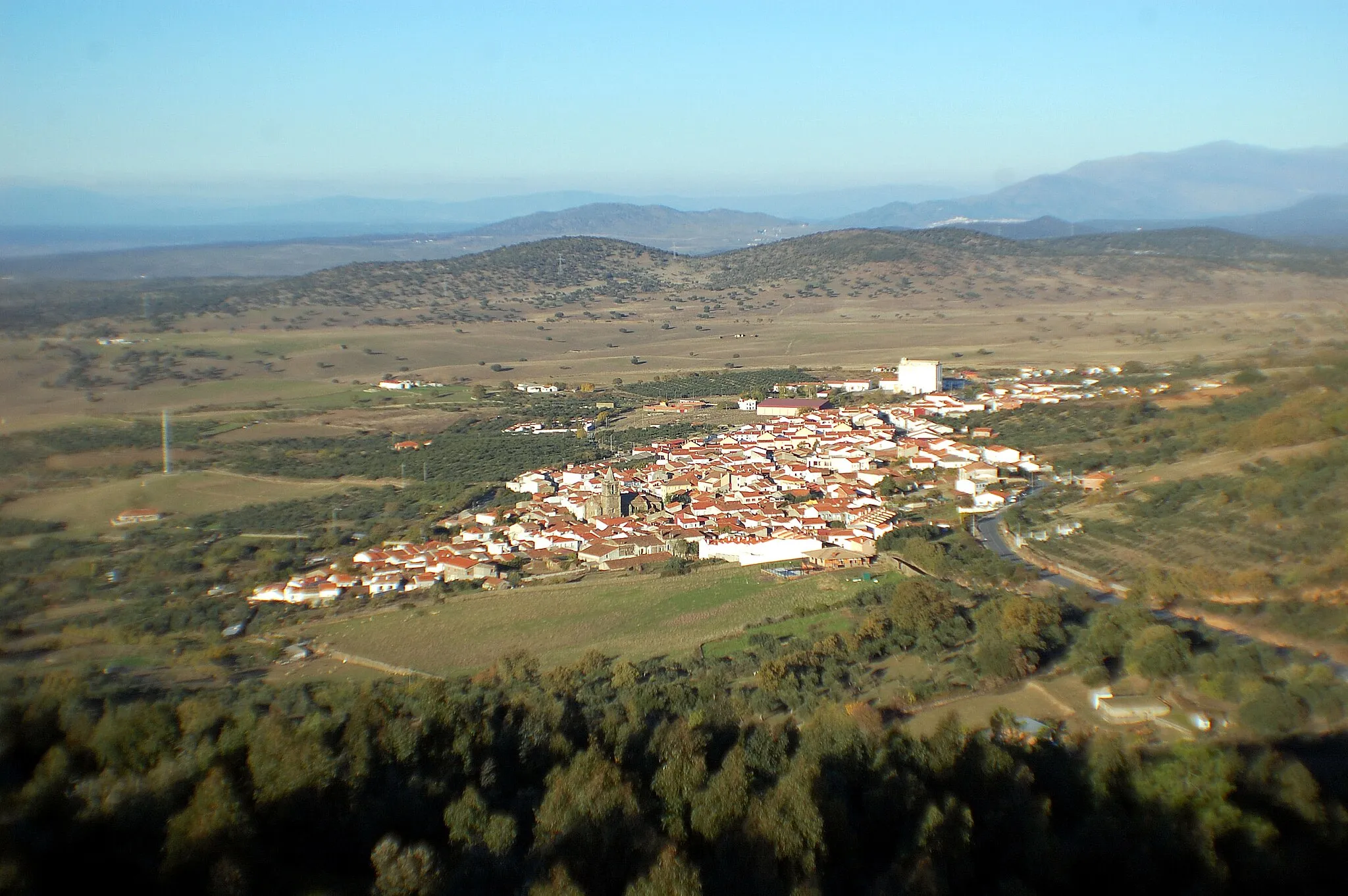 Photo showing: Panorámica de Mirabel, provincia de Cáceres, España.