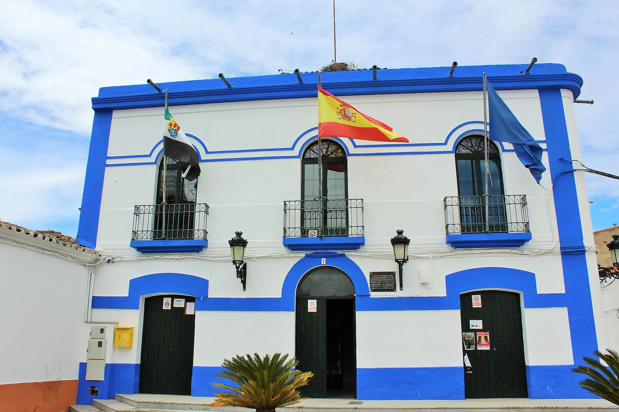 Photo showing: Ayuntamiento de Valverde de Mérida