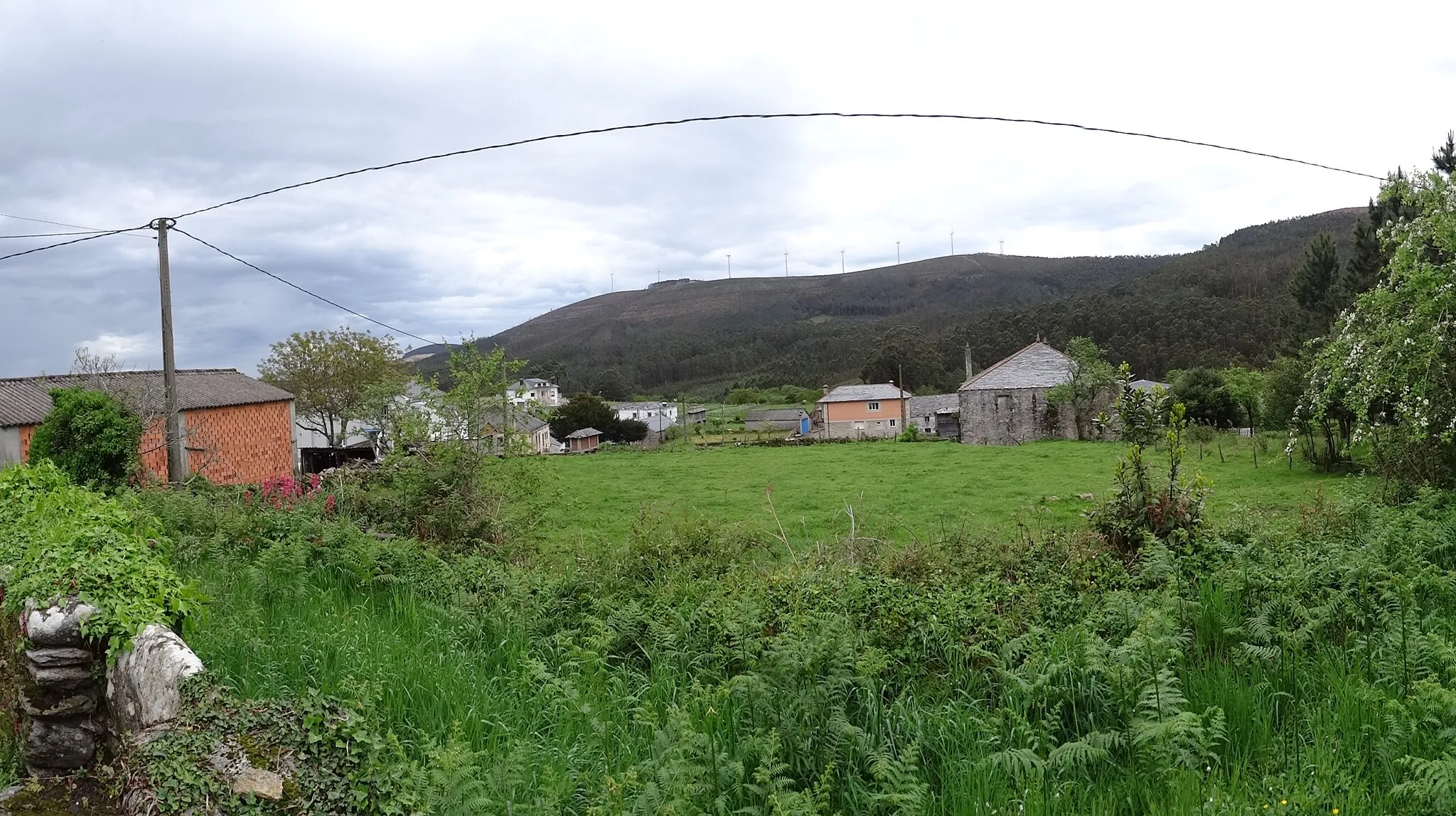 Photo showing: Vista dende a igrexa de Rua, Cervo, Lugo.