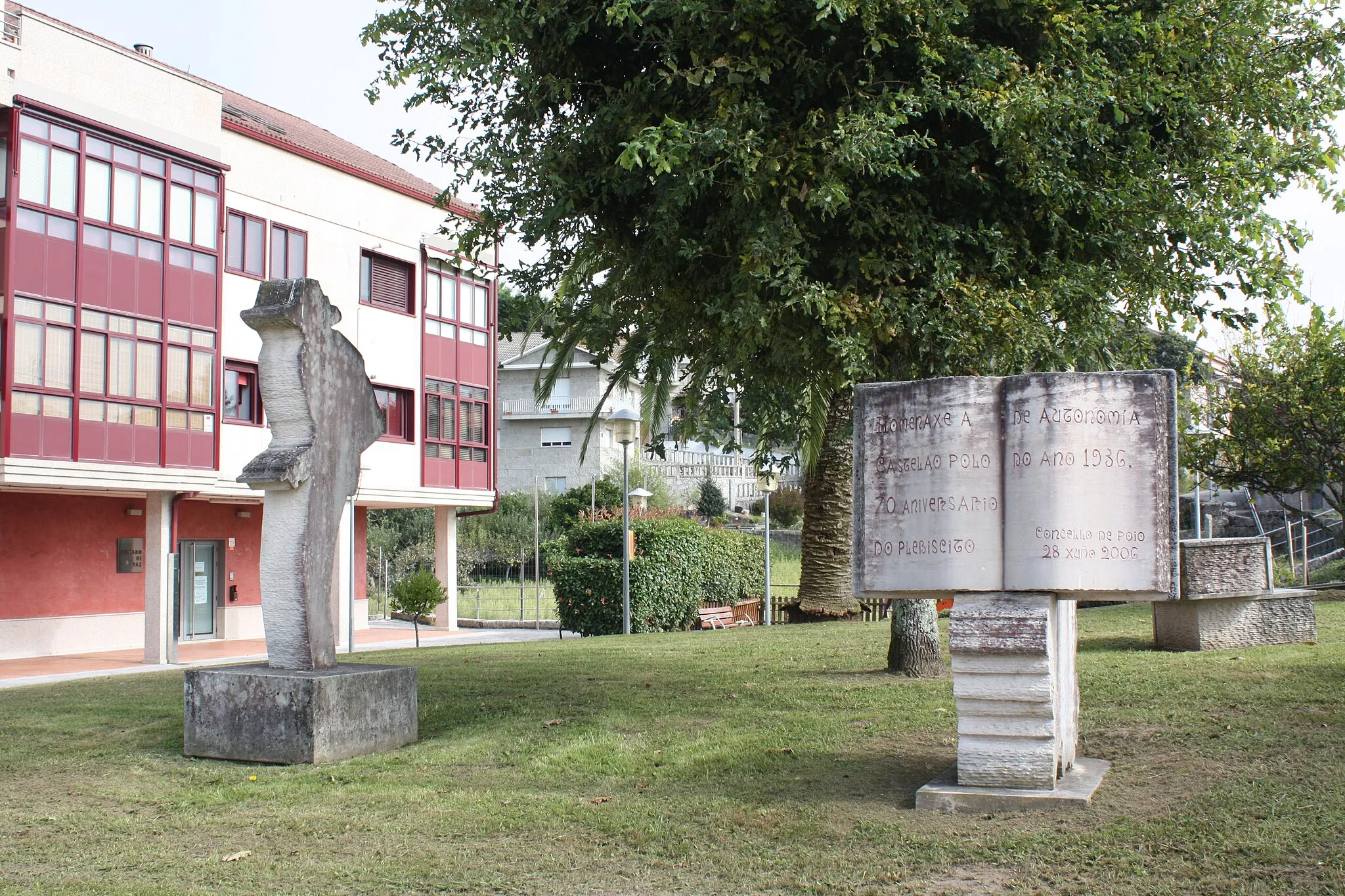 Photo showing: Escultura de Castelao, no parque do Camiño Real do Casal (en San Xoán de Poio, Pontevedra)