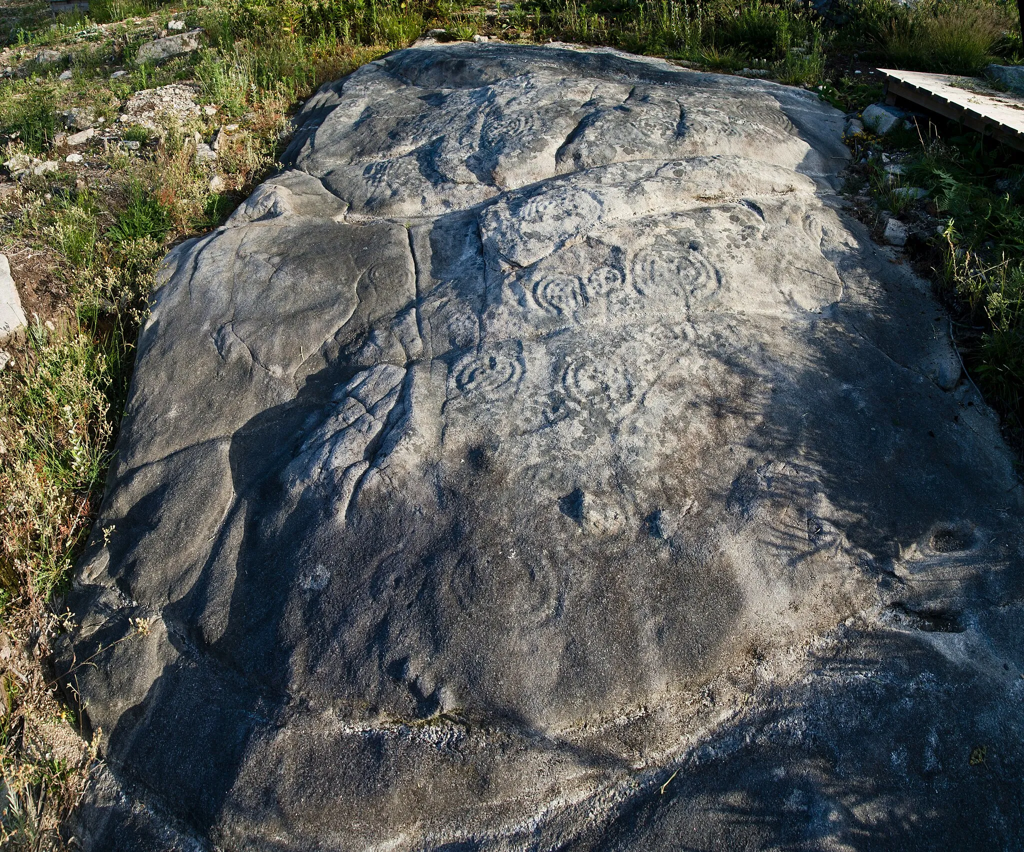 Photo showing: Panorámica da Pedra grande de Montecelo, Boa Vista, A Caeira, Poiode. 3 fotos en, la hasta el momento mejor mañanita de luz