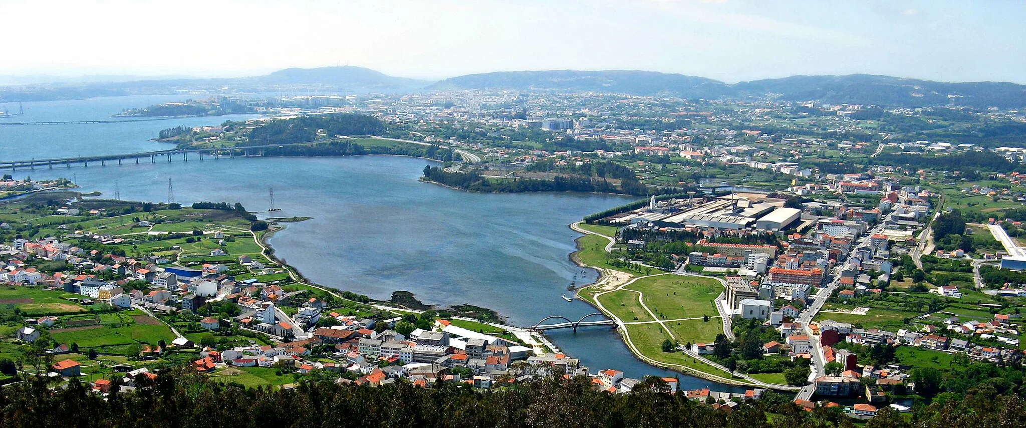 Photo showing: Ría de Ferrol desde el Monte de Ancos