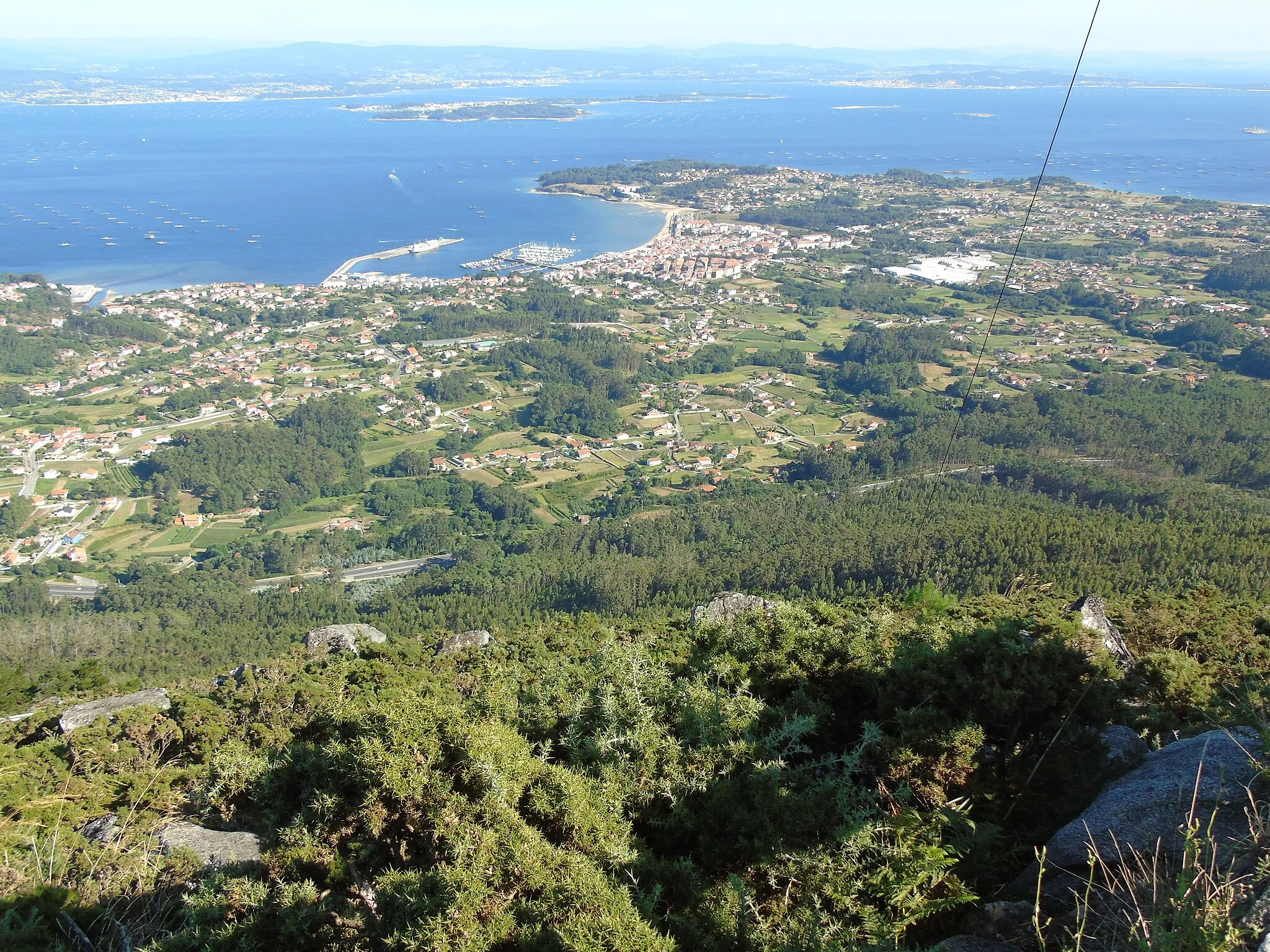 Photo showing: Vistas desde el Mirador de Valle-Inclán (A Pobra do Caramiñal, A Coruña, Galicia, España).