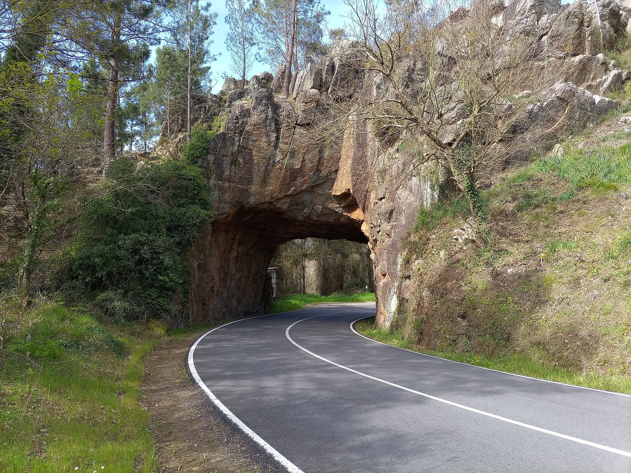 Photo showing: Vilaoudriz. Túnel na estrada de acceso dende á Pontenova
