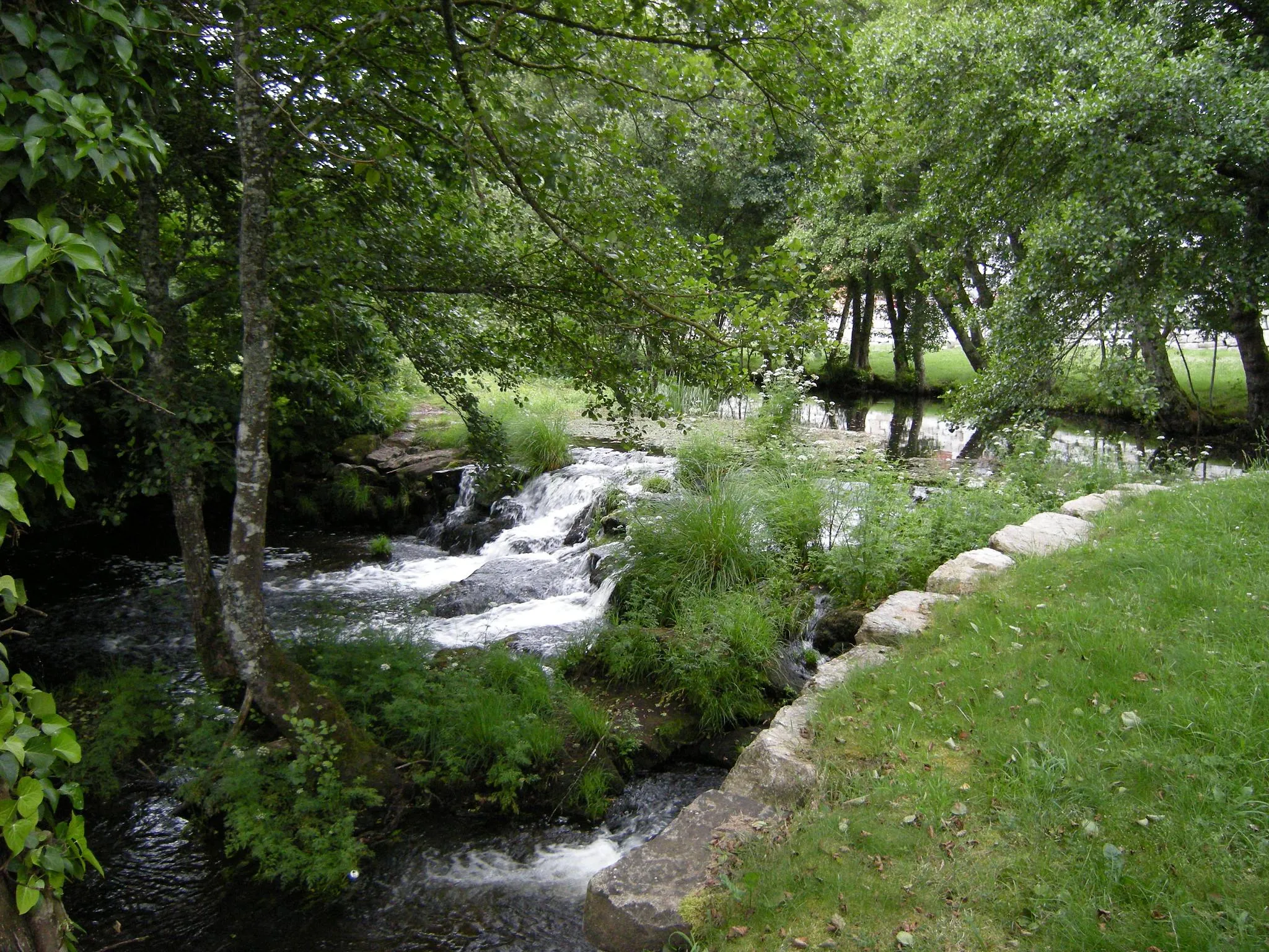 Photo showing: El río Narla a su paso por el área recreativa de Friol.