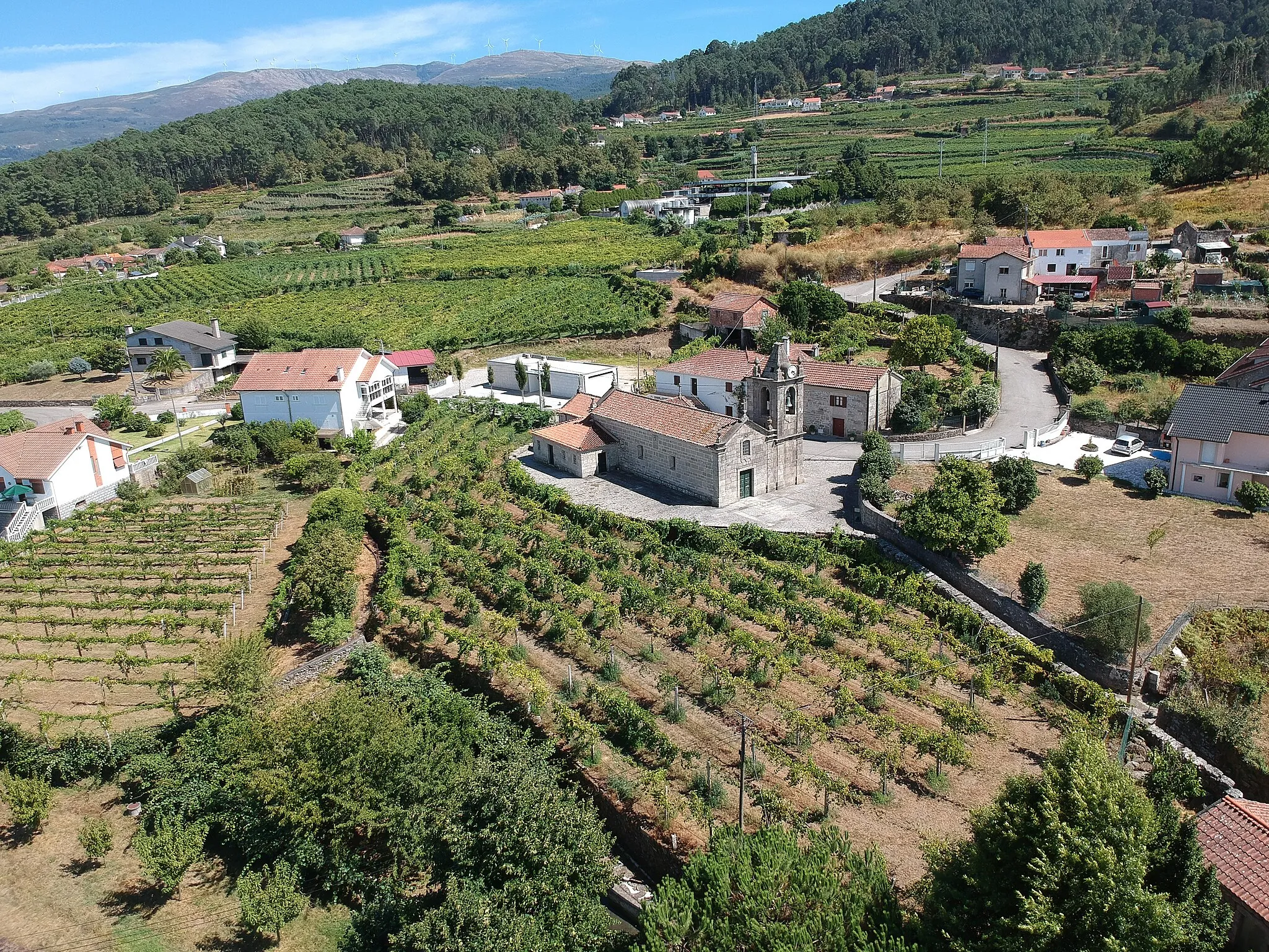Photo showing: Aerial photograph of Melgaço Portugal