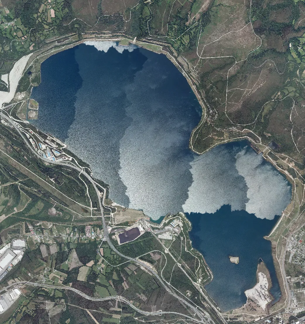 Photo showing: Vista aérea do lago das Pontes.