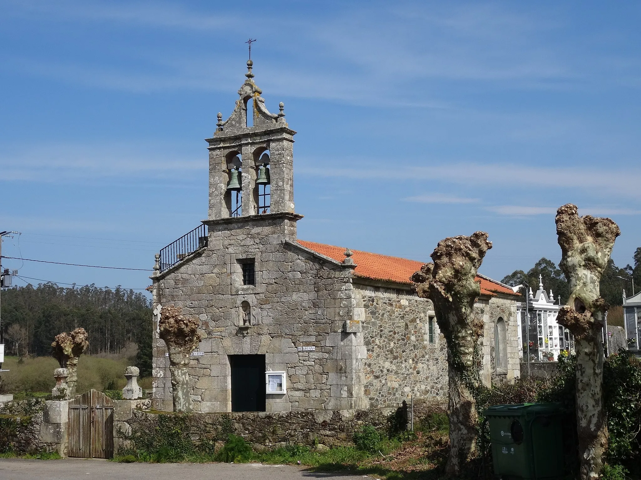 Photo showing: Igrexa de Santo Estevo de Goiáns, Carballo.