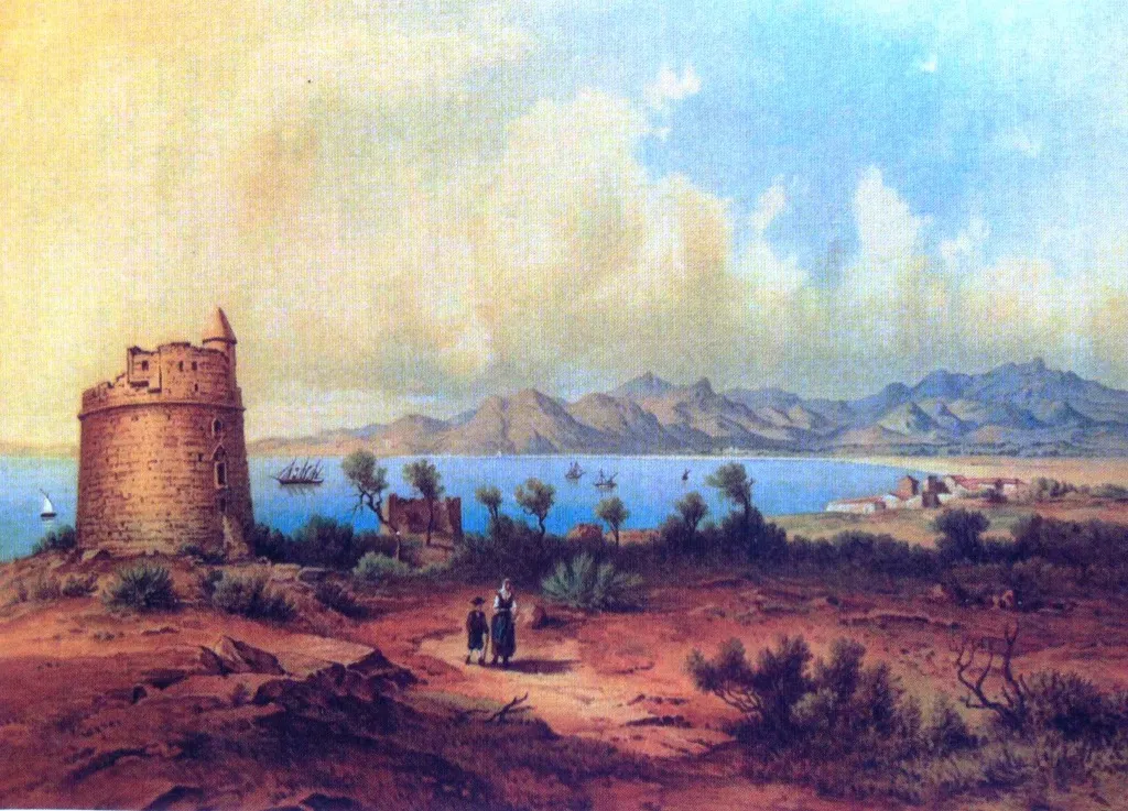 Photo showing: Alcudia's Bay view (XIX century)