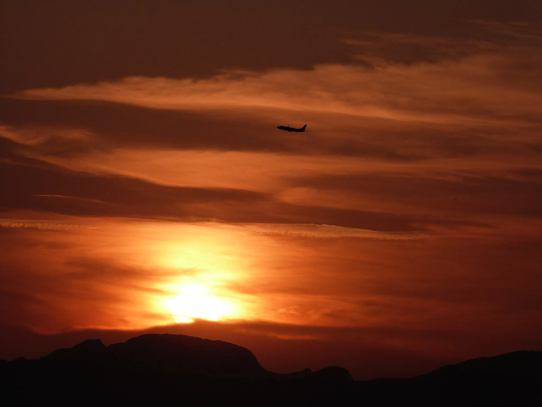 Photo showing: Playa de Arenal Sonnenuntergang