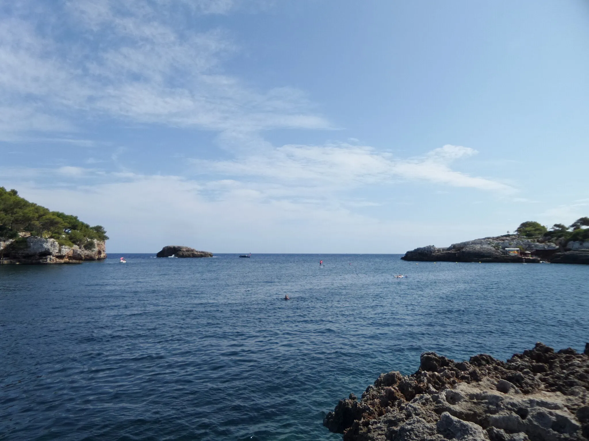 Photo showing: Cala Ferrera (Felanitx), village, bay and beach