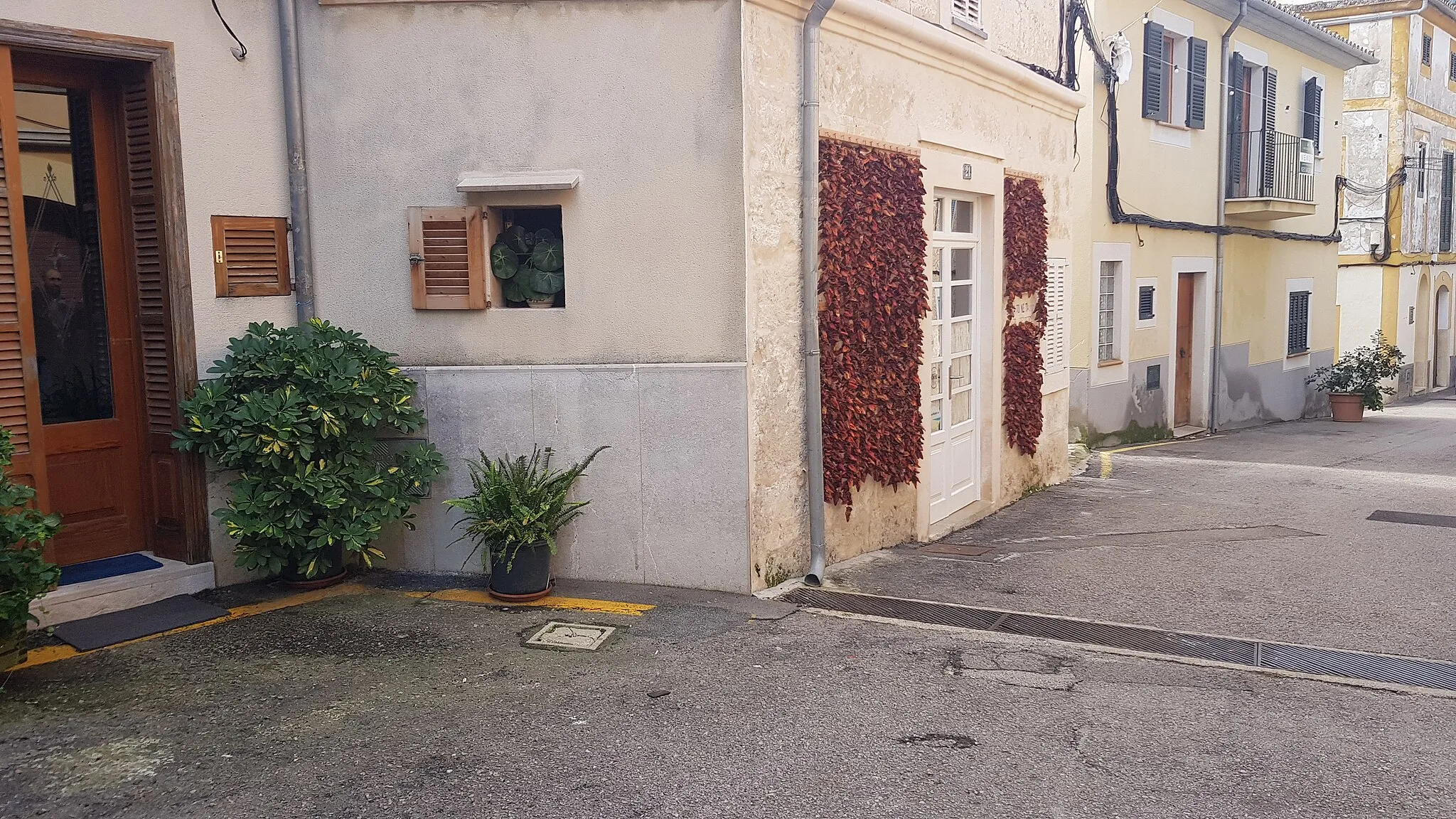 Photo showing: Detall d'una façana a Caimari
