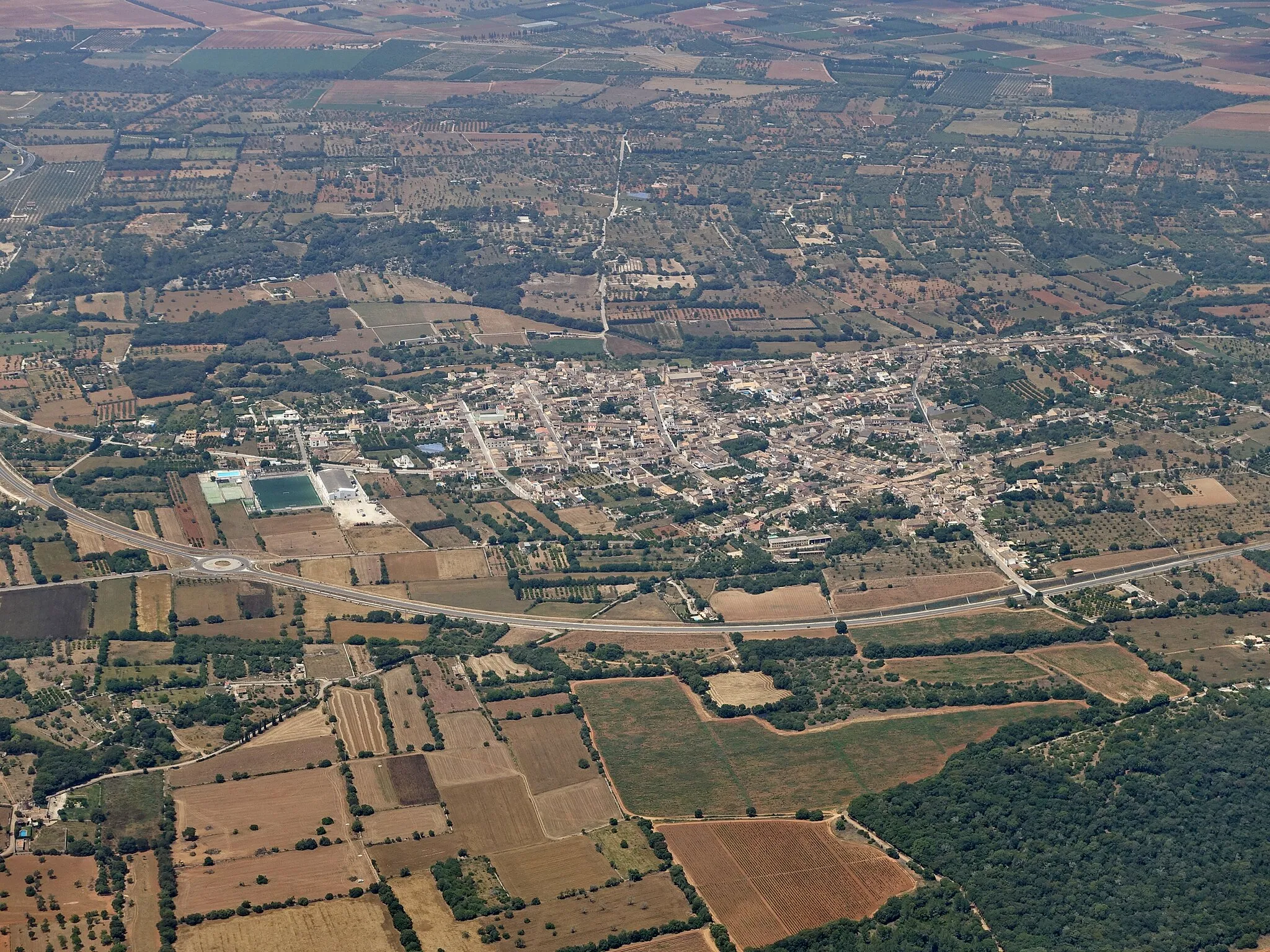 Photo showing: Blick auf Llubí, Mallorca, Spanien