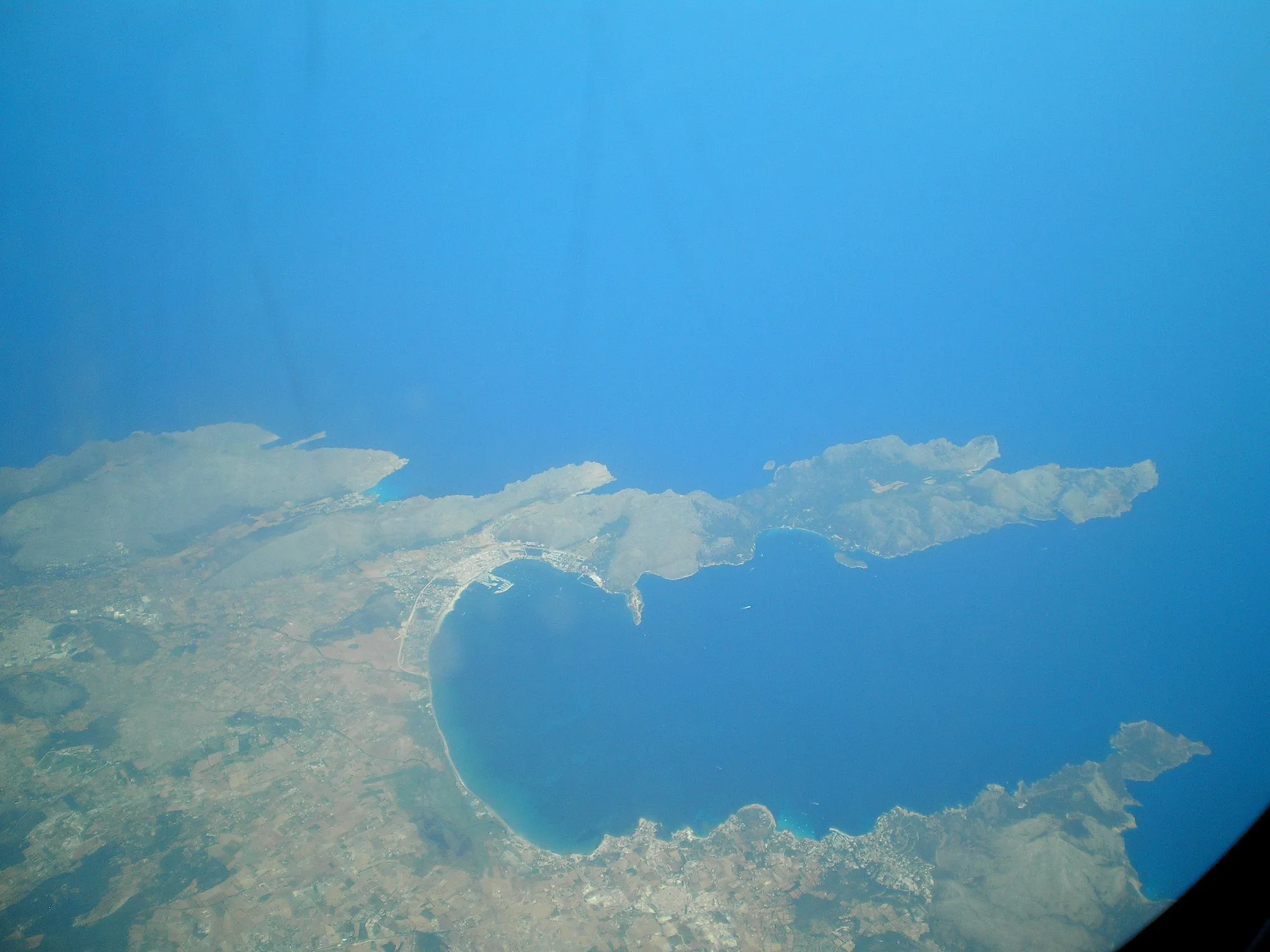 Photo showing: El Cabo de Formentor desde un avión. Formentor Cape from a plane.