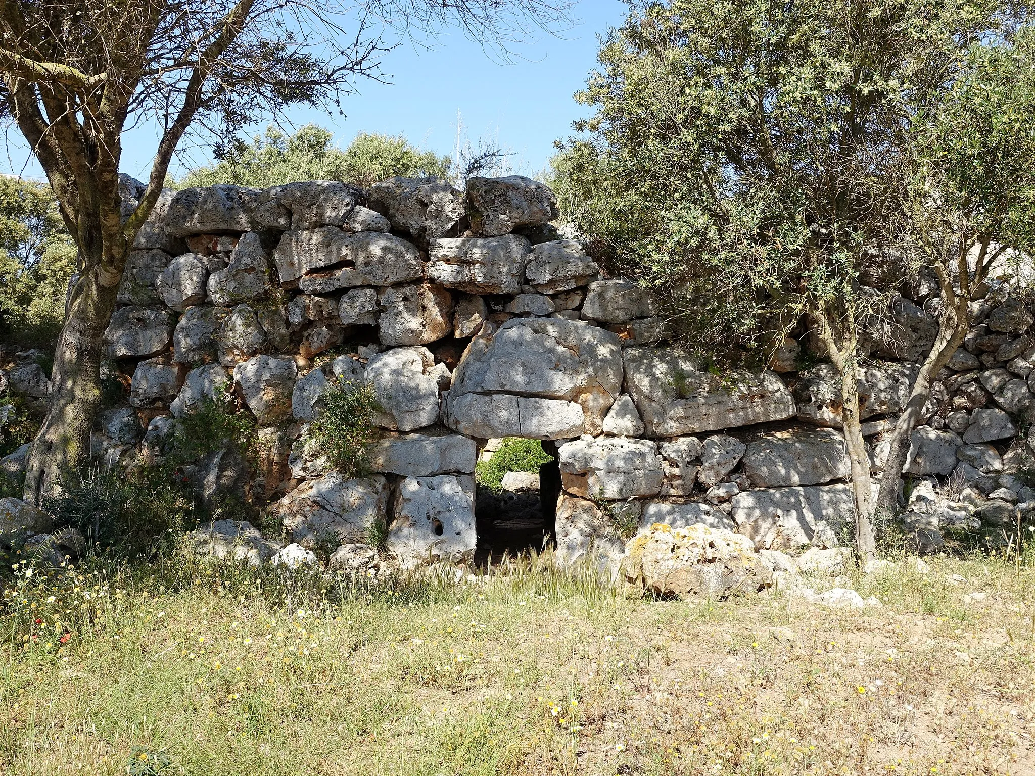 Photo showing: Runder Talaiot Joana der talaiotischen Siedlung es Antigors in der Gemeinde Ses Salines, Mallorca, Spanien