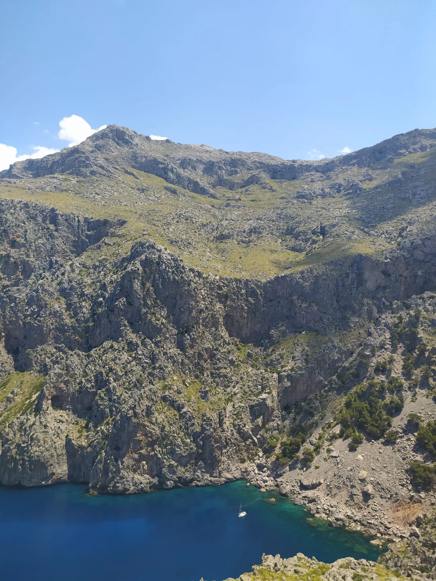 Photo showing: Cala Codolar vista de la Torre de Lluc.