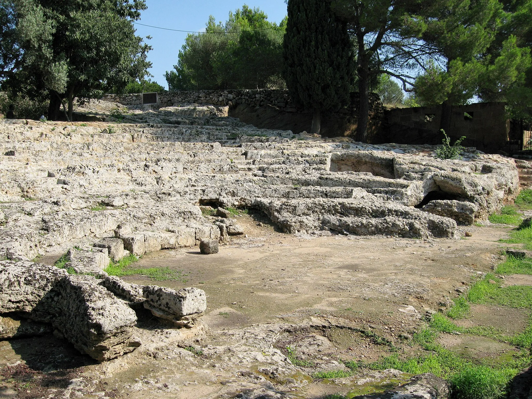 Photo showing: Ruinen des antiken römischen Theaters von Pollentia (katalanisch: Poŀlèntia), Gemeinde Alcúdia, Mallorca, Spanien