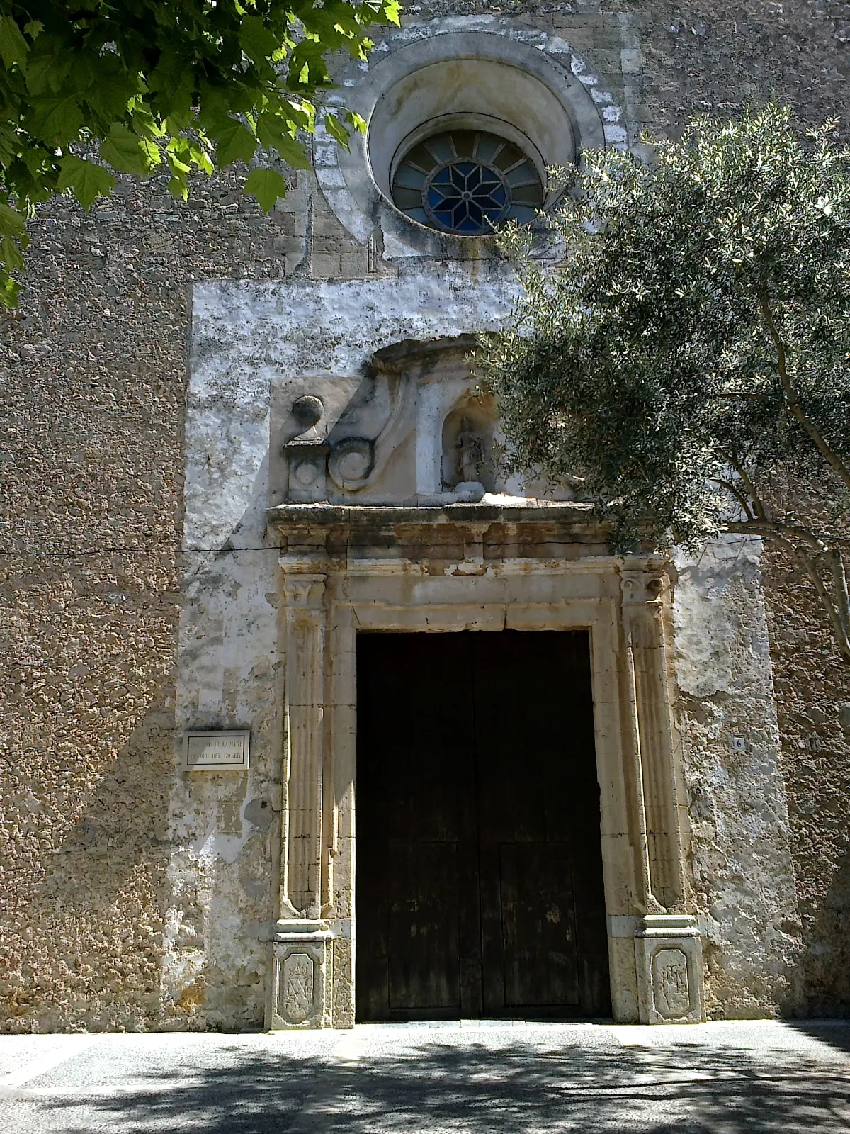 Photo showing: Majorque Pollenca Convent Sant Domingo Eglise Notre Dame Rosaire Portail