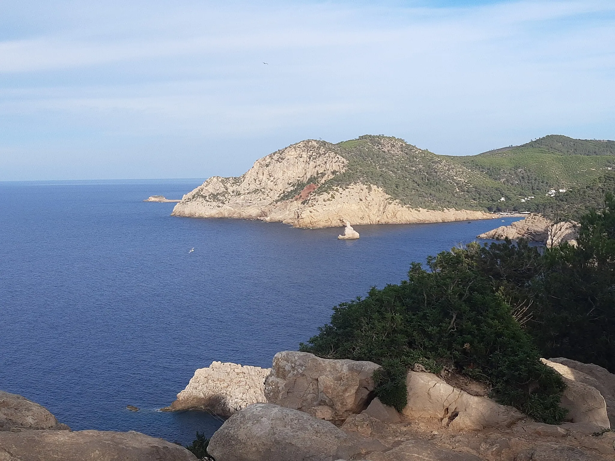 Photo showing: View from Torre des Molar north, Port de Sant Miguel, Ibiza