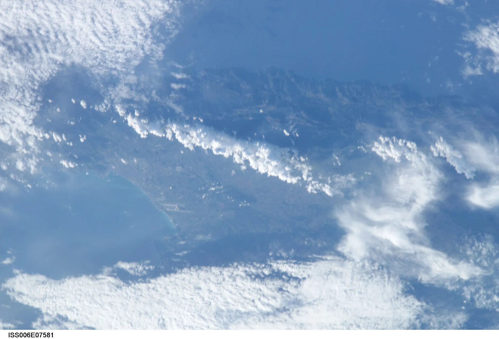 Photo showing: View of the Balearic Islands taken during ISS Expedition 6.