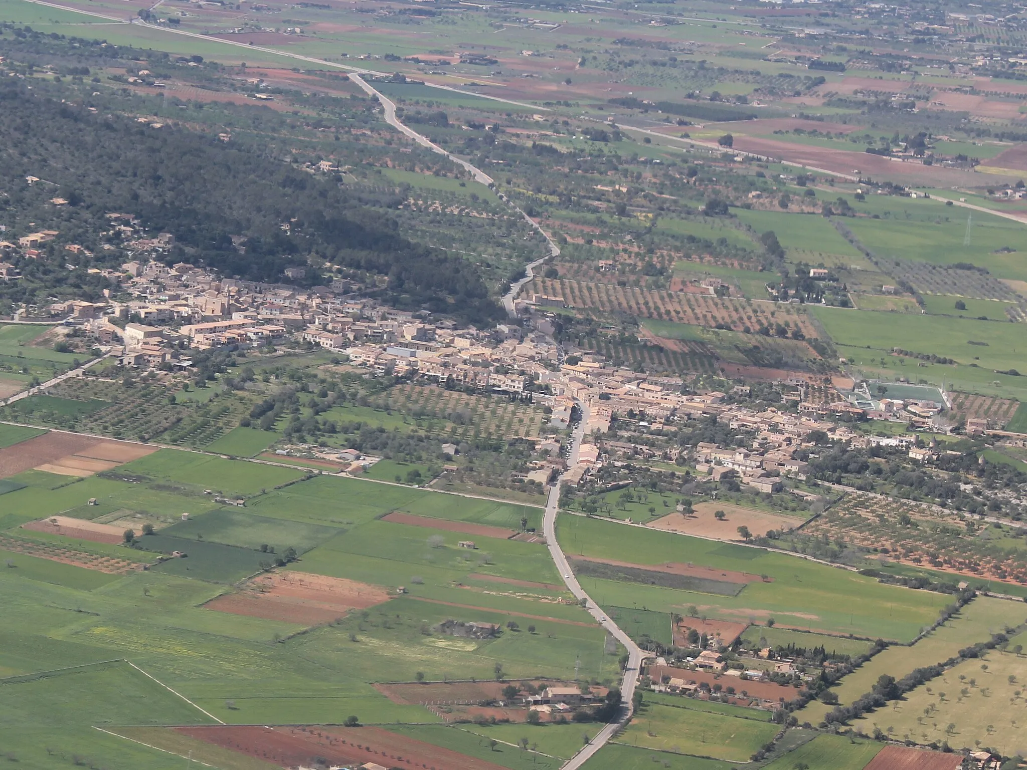 Photo showing: Vista aèria de Santa Eugènia [Mallorca]