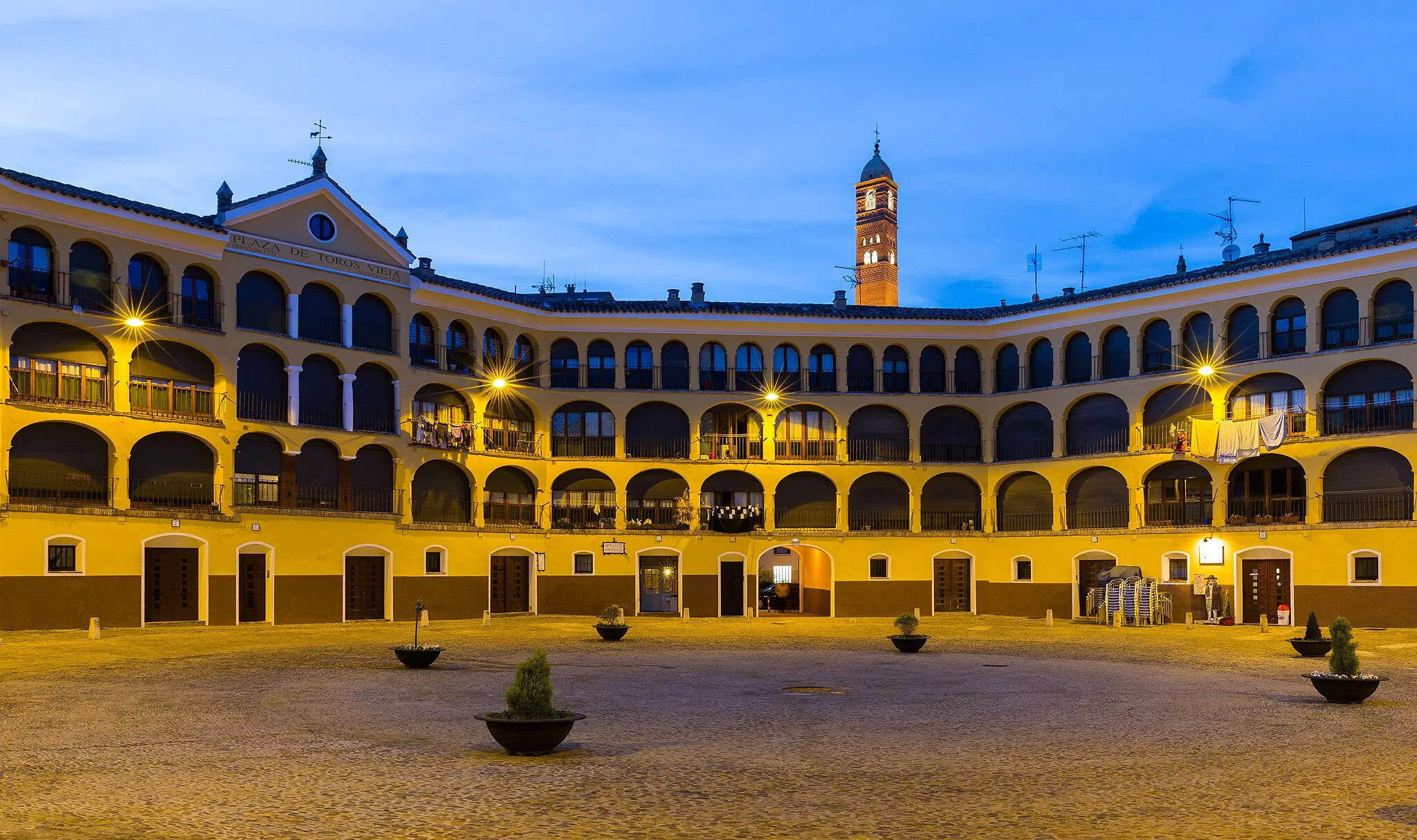 Photo showing: Old bull fighting arena, Tarazona, Spain