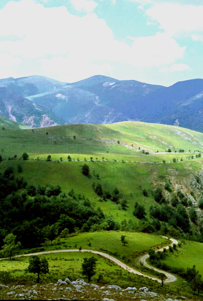 Photo showing: Vista desde Puerto de Santa Inés hacia el noroeste; Montenegro de Cameros (Soria, Castilla y León, España)