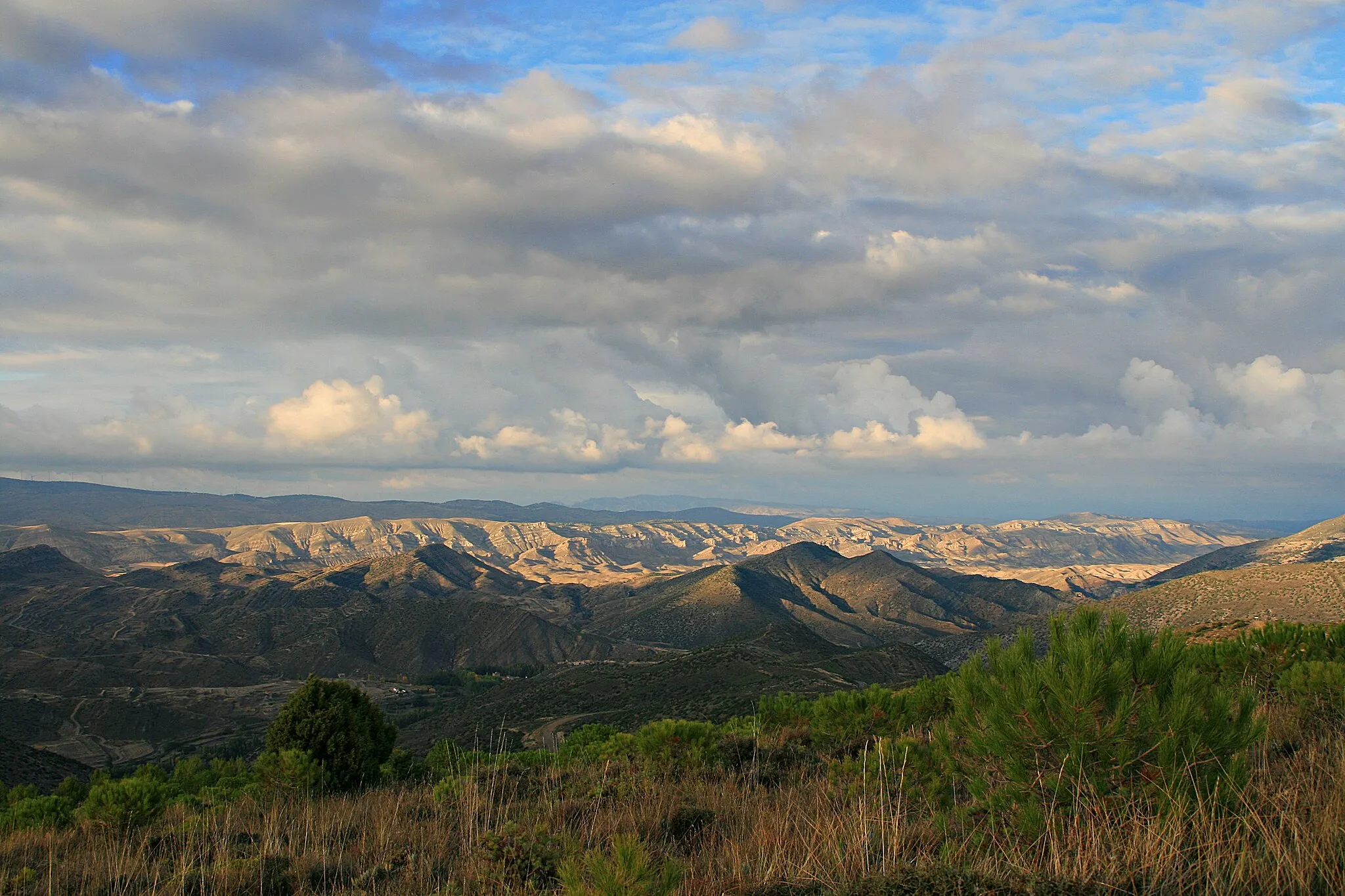 Photo showing: La comarca de Tierras Altas y El Valle está ubicada en el nordeste de la provincia, su término está bañado por el río Alhama afluente a su vez del Ebro al sur de las Sierra Atalaya Vieja y de las Cabezas, límite con la Comunidad Autónoma de La Rioja.