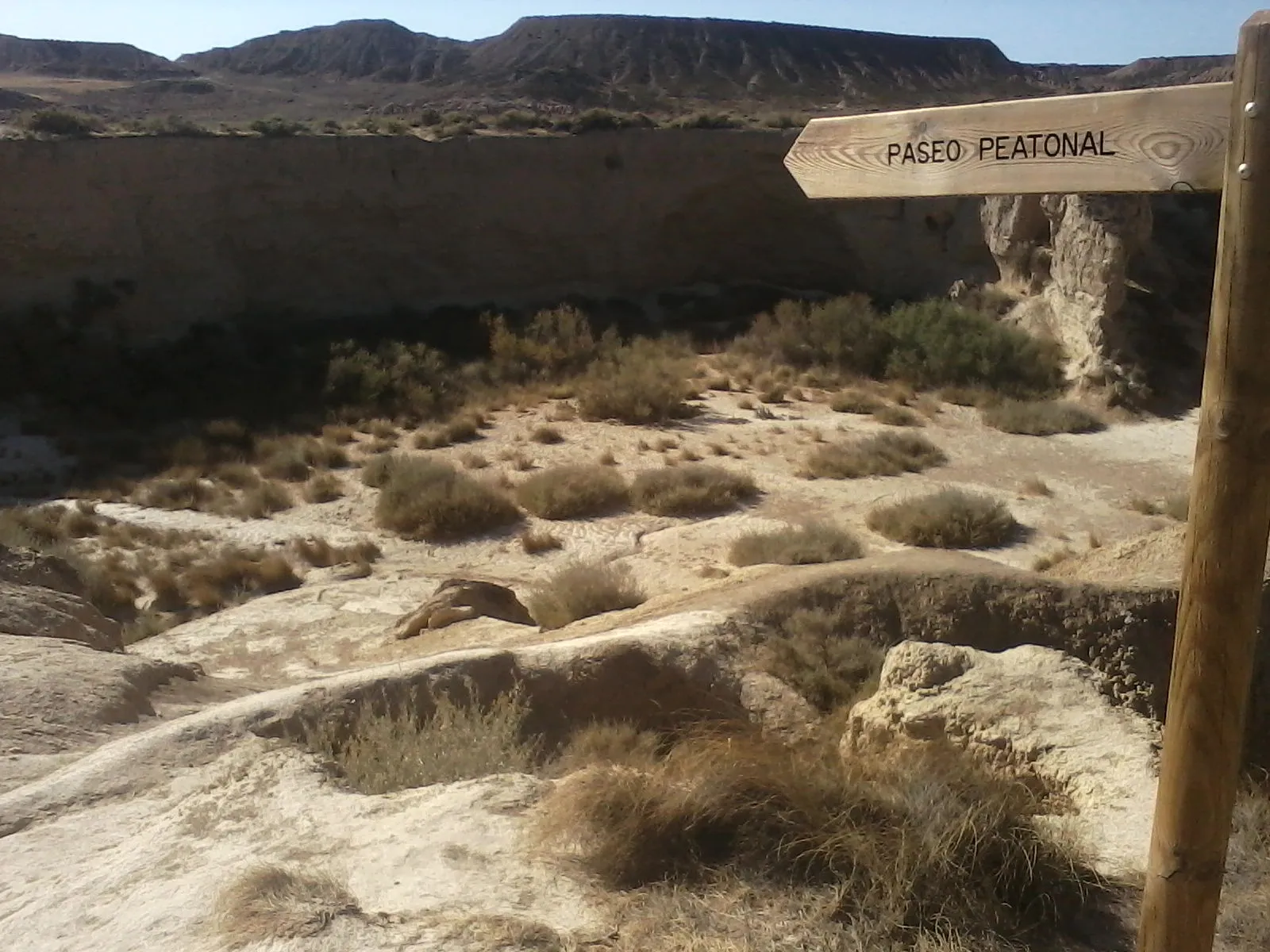 Photo showing: «Paseo Peatonal», una ladera que baja al Barranco Grande. Bastante empinada, cuando llueve mucho resulta inaccesible.