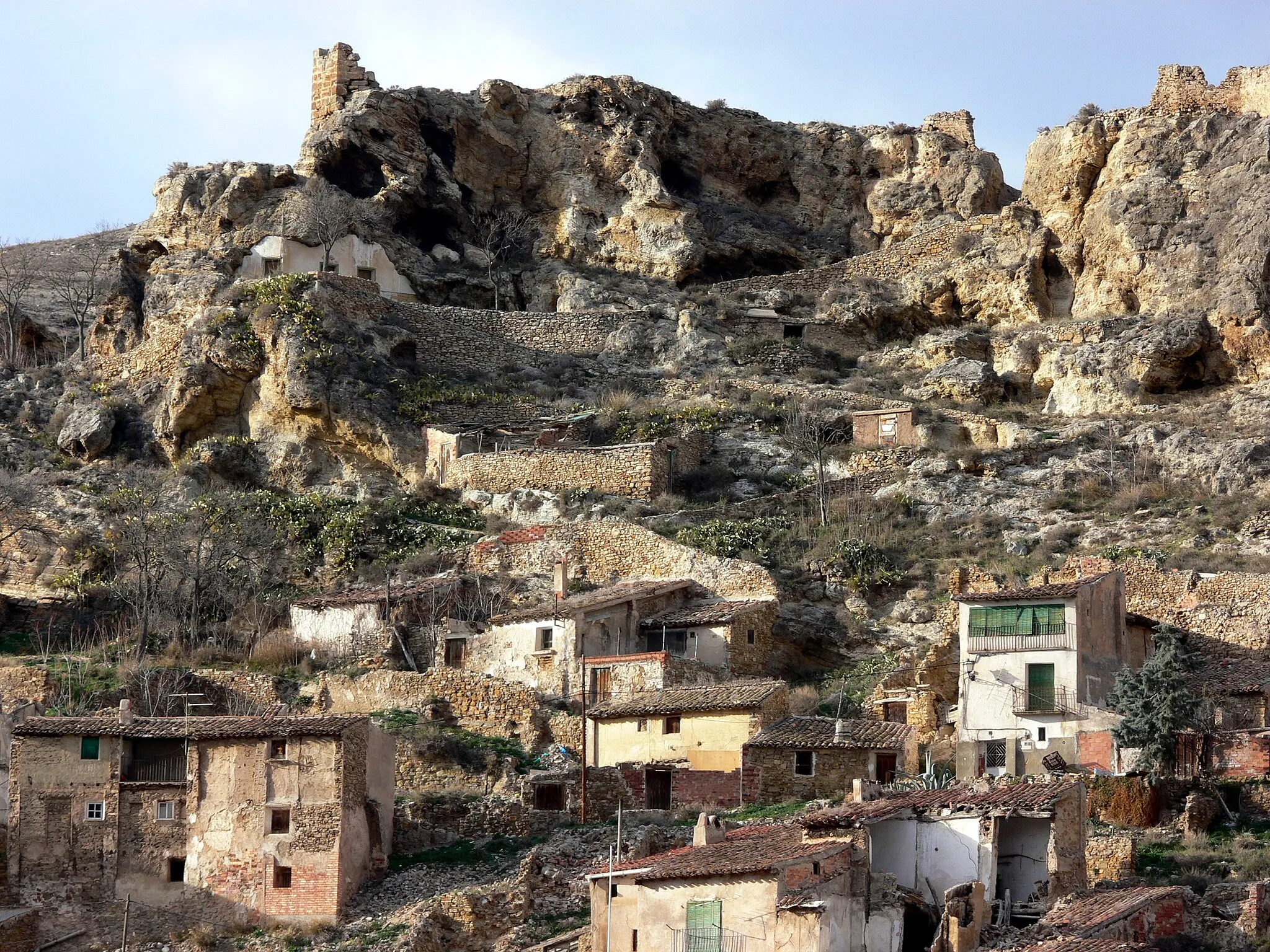 Photo showing: Restos del castillo de Cervera del Río Alhama (La Rioja - España).