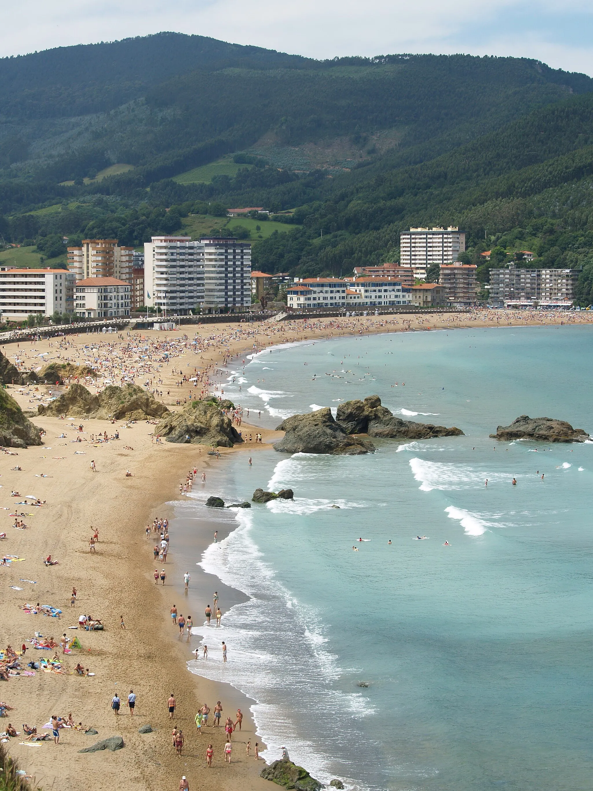 Photo showing: Playa de Bakio en un día de julio