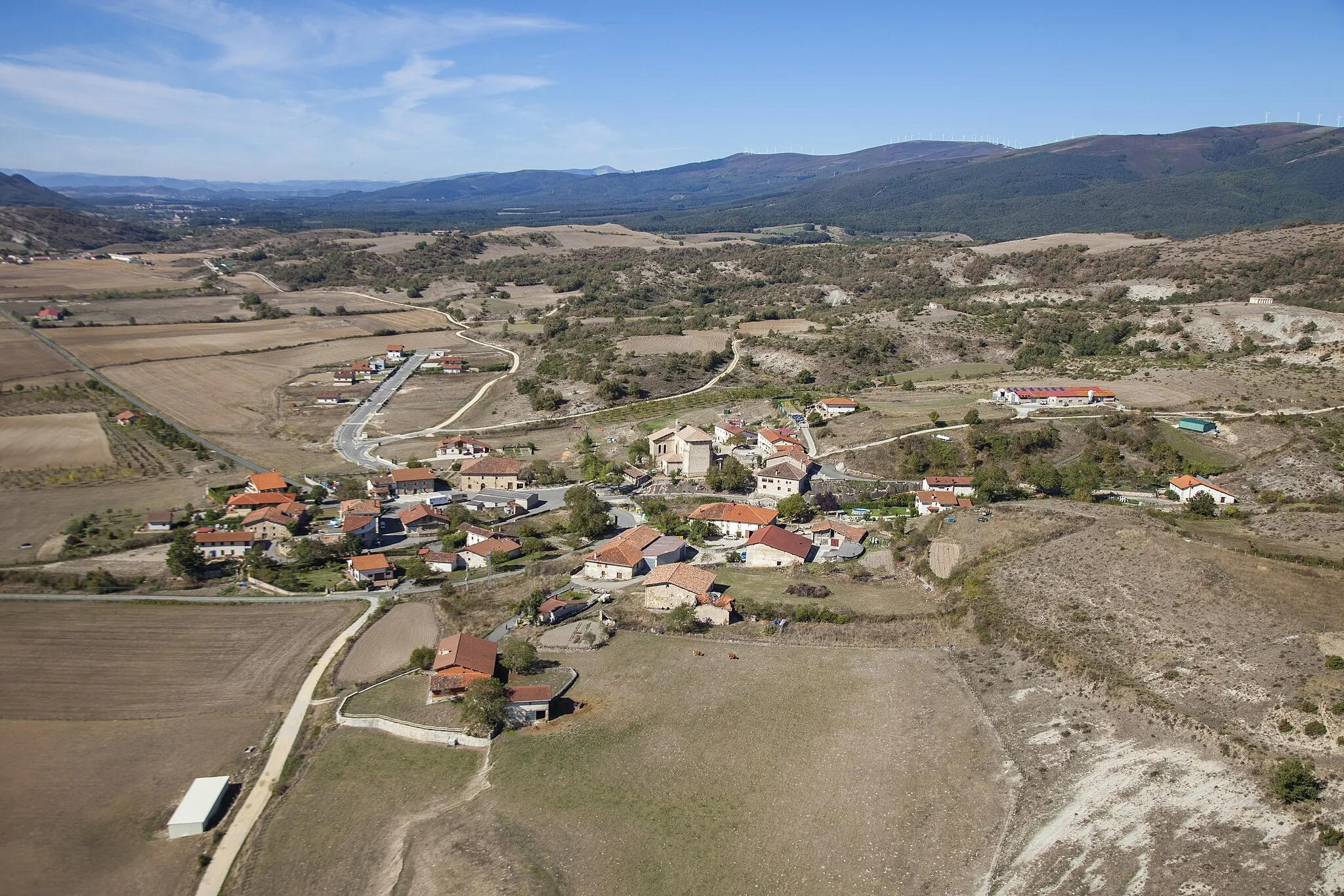 Photo showing: Vista del concejo español de Arriola (Álava).