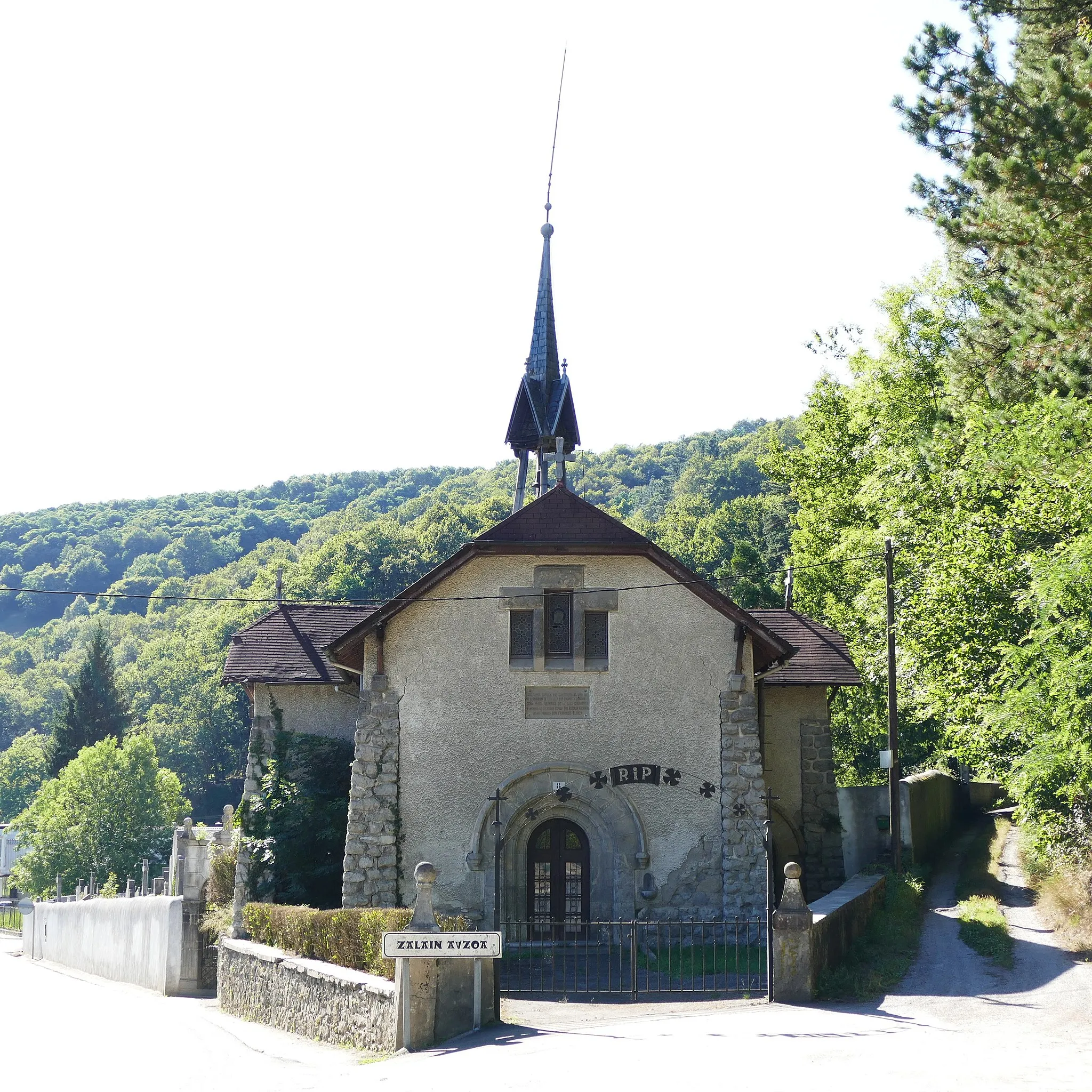 Photo showing: Saint-Martin's chapel of Zalain Auzoa in Vera de Bidasoa (Navarra, Spain).