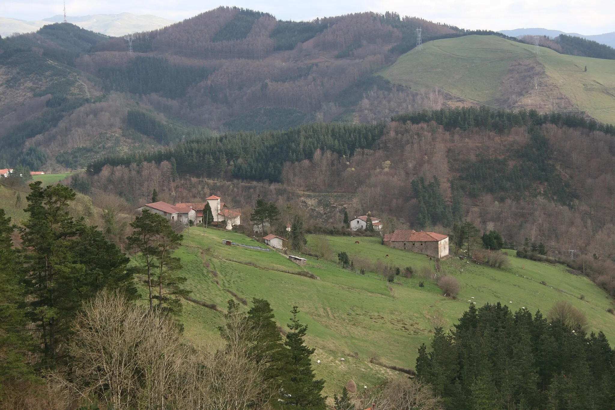 Photo showing: Astigarreta (Beasain, Gipuzkoa, Basque Country) seen from Mandubia