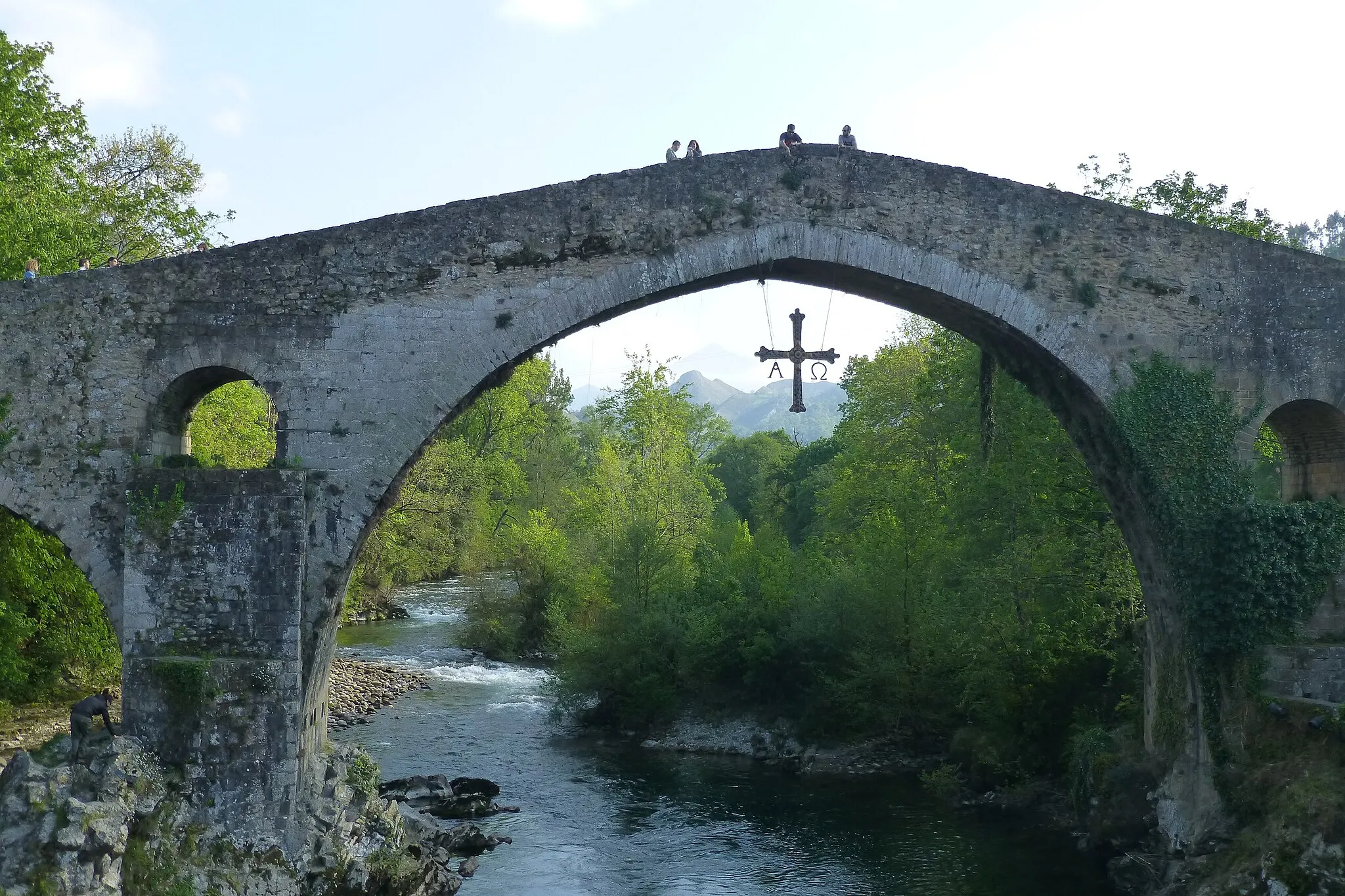 Photo showing: Puente romano o Puentón de Cangas de Onis en Asturias (España)