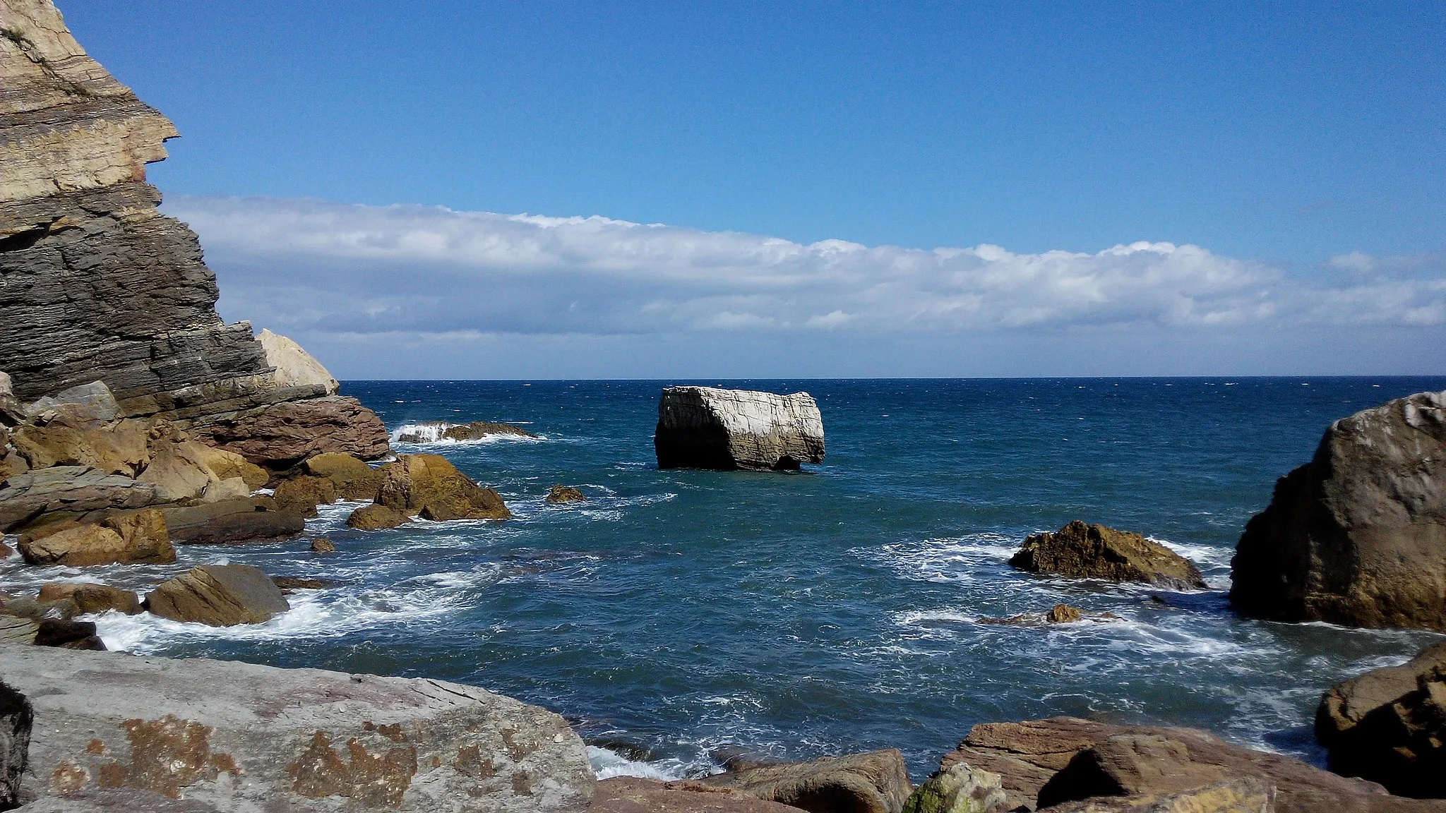 Photo showing: Playa de Arnao, Castrillón, Asturias.